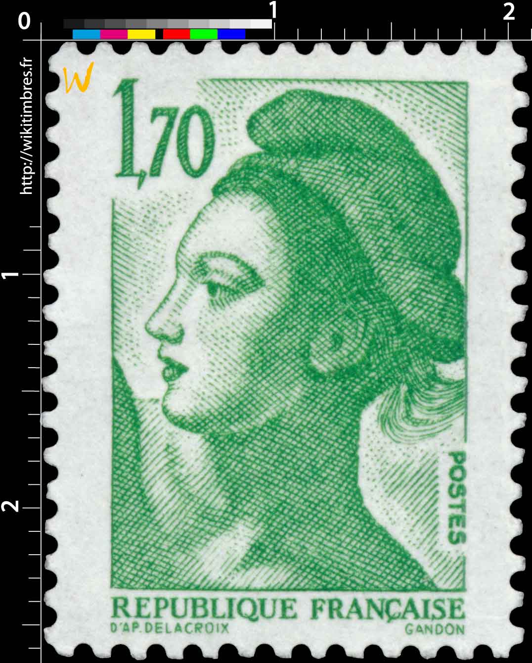 Sans légende particulière - type liberté de Gandon