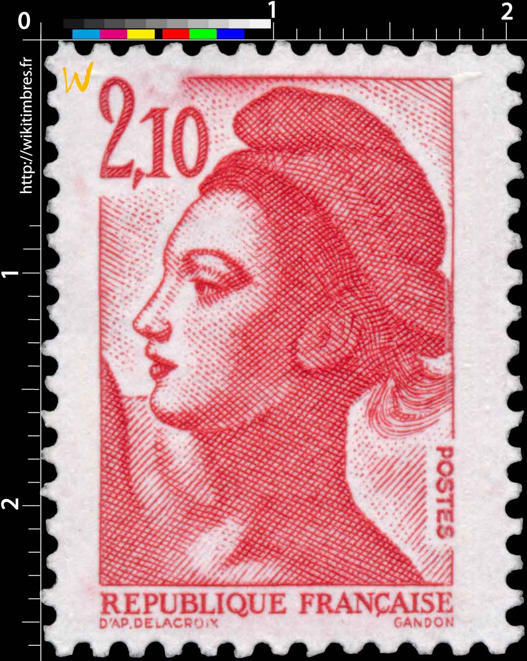 Sans légende particulière - type liberté de Gandon