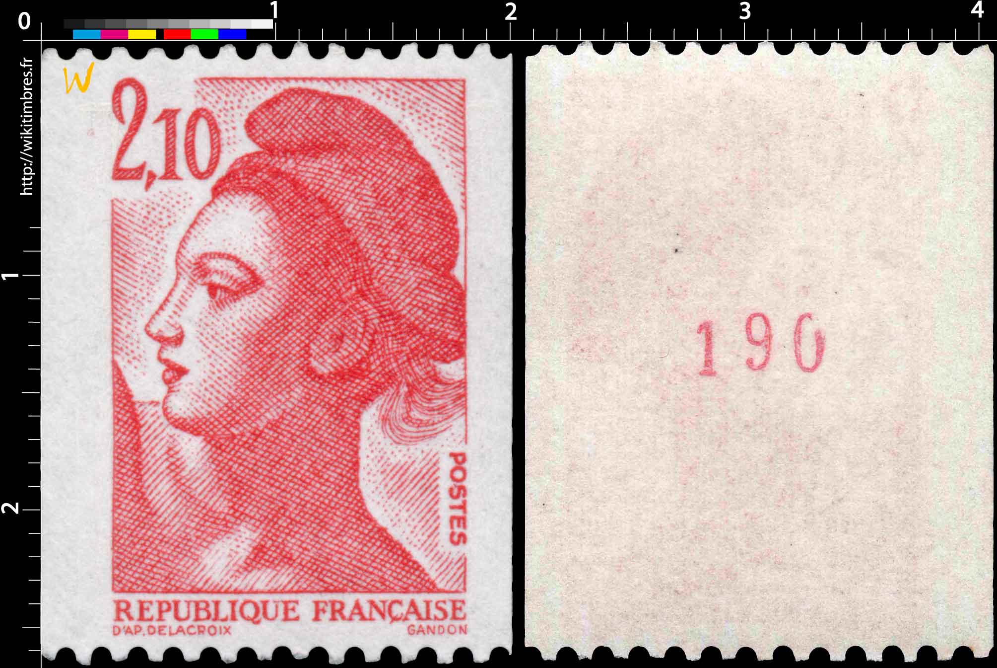 Sans légende particulière - type liberté de Gandon