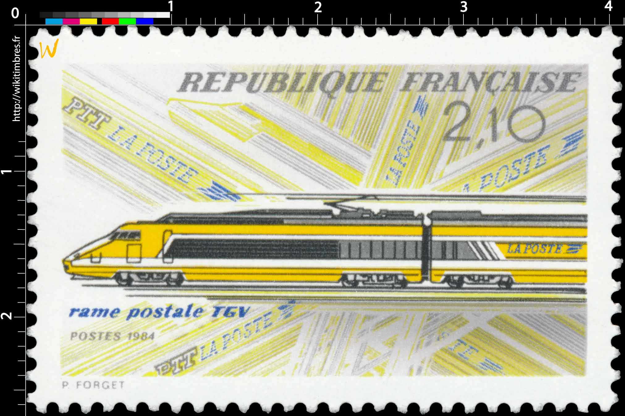 1984 rame postale TGV
