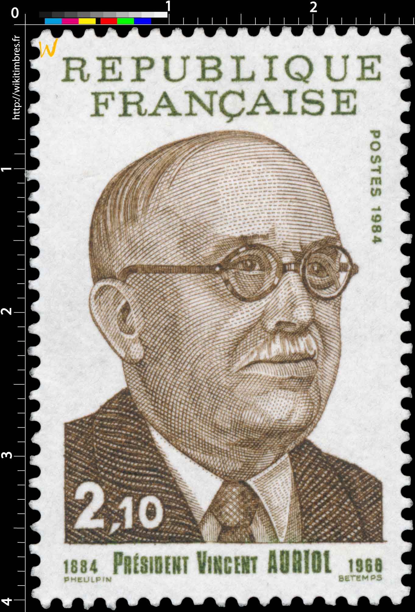 1984 PRÉSIDENT VINCENT AURIOL 1884-1966