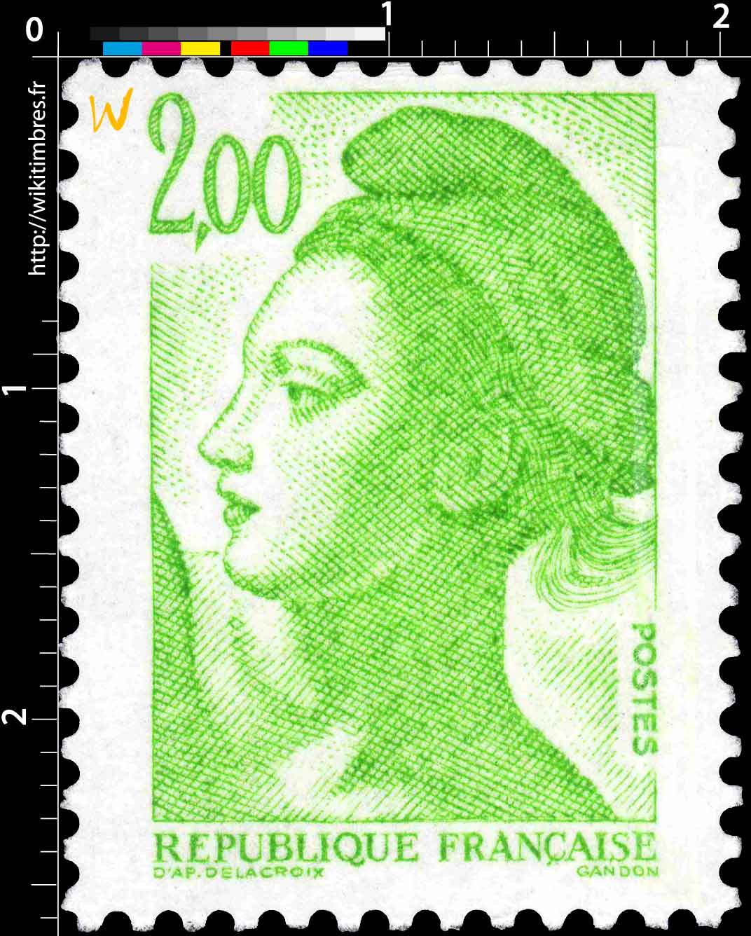 Sans légende particulière - type liberté de Gandon