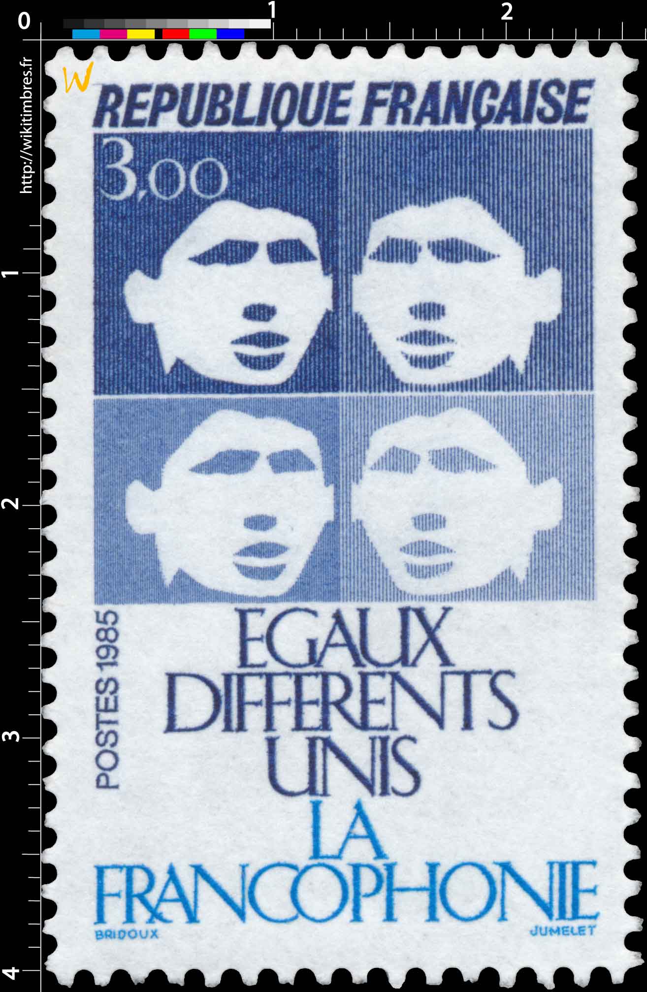 1985 LA FRANCOPHONIE ÉGAUX DIFFÉRENTS UNIS