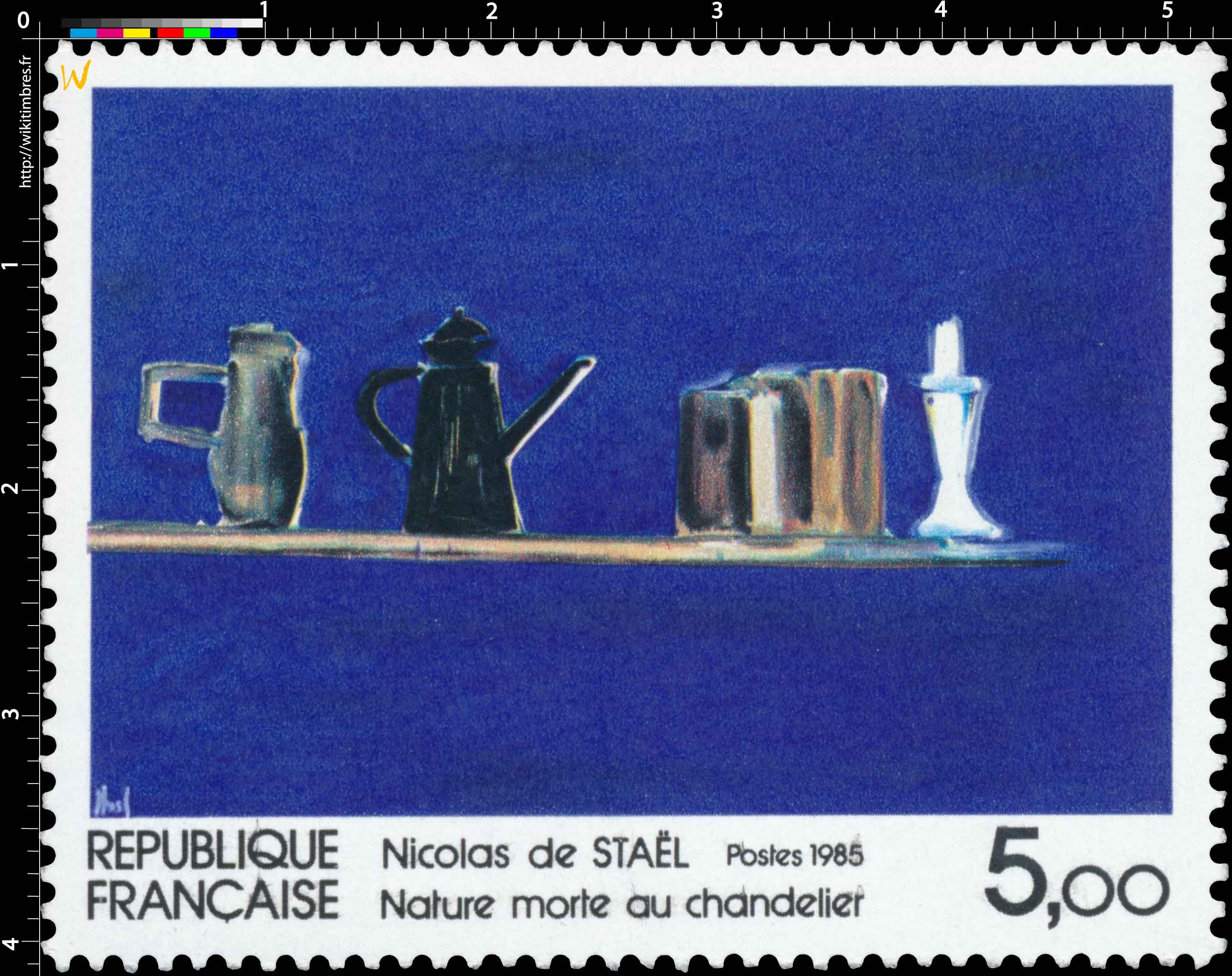 1985 Nicolas de STAËL Nature morte au chandelier