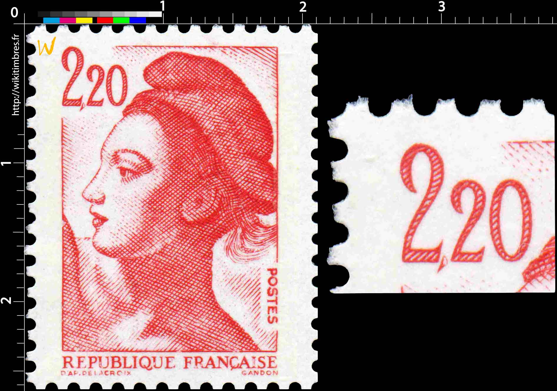 Sans légende particulière - type liberté de Gandon