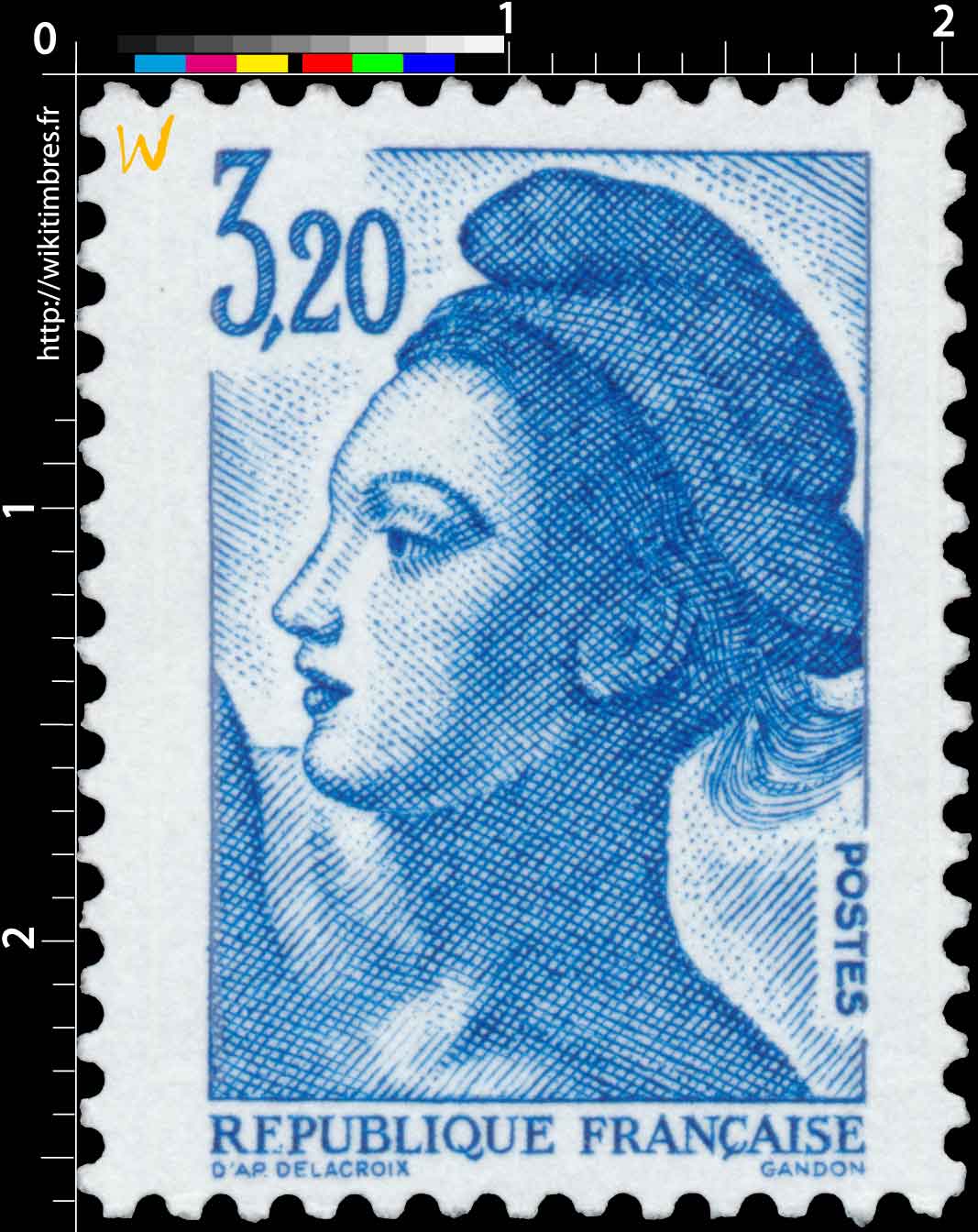 Sans légende particulière - type liberté de Gandon