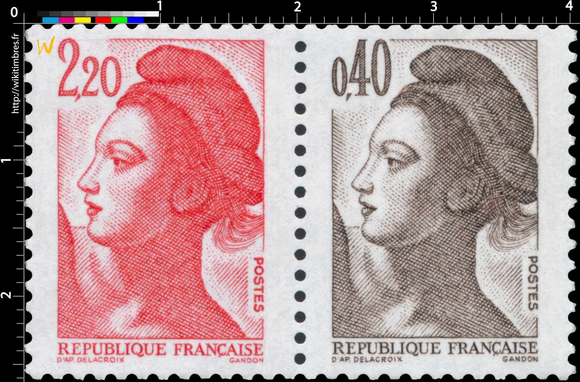 Sans légende particulière - type liberté de Gandon