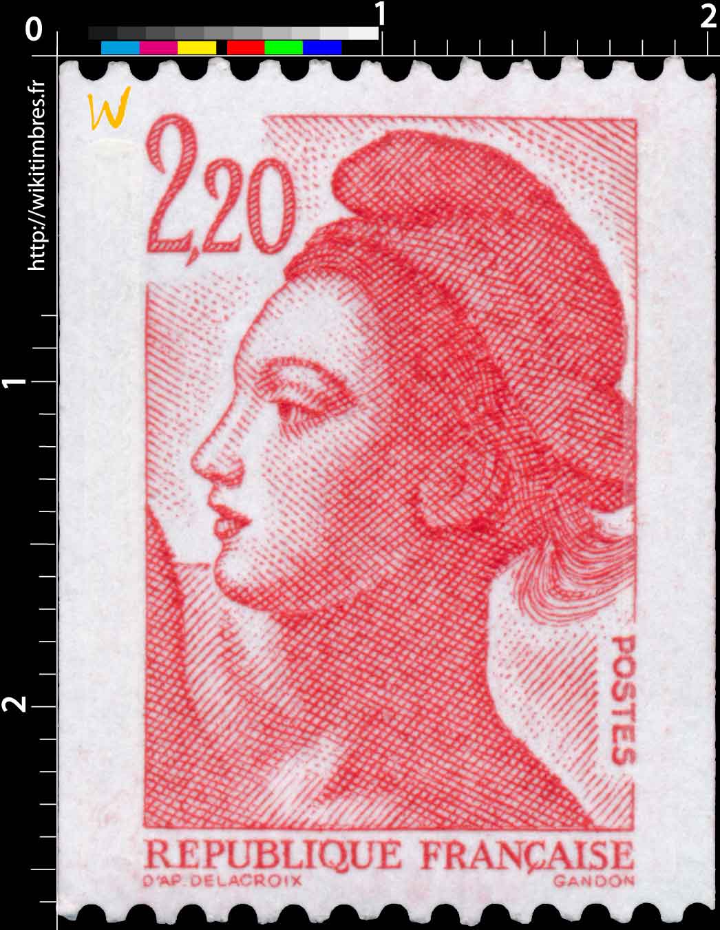 Sans légende particulière - type liberté de Gandon