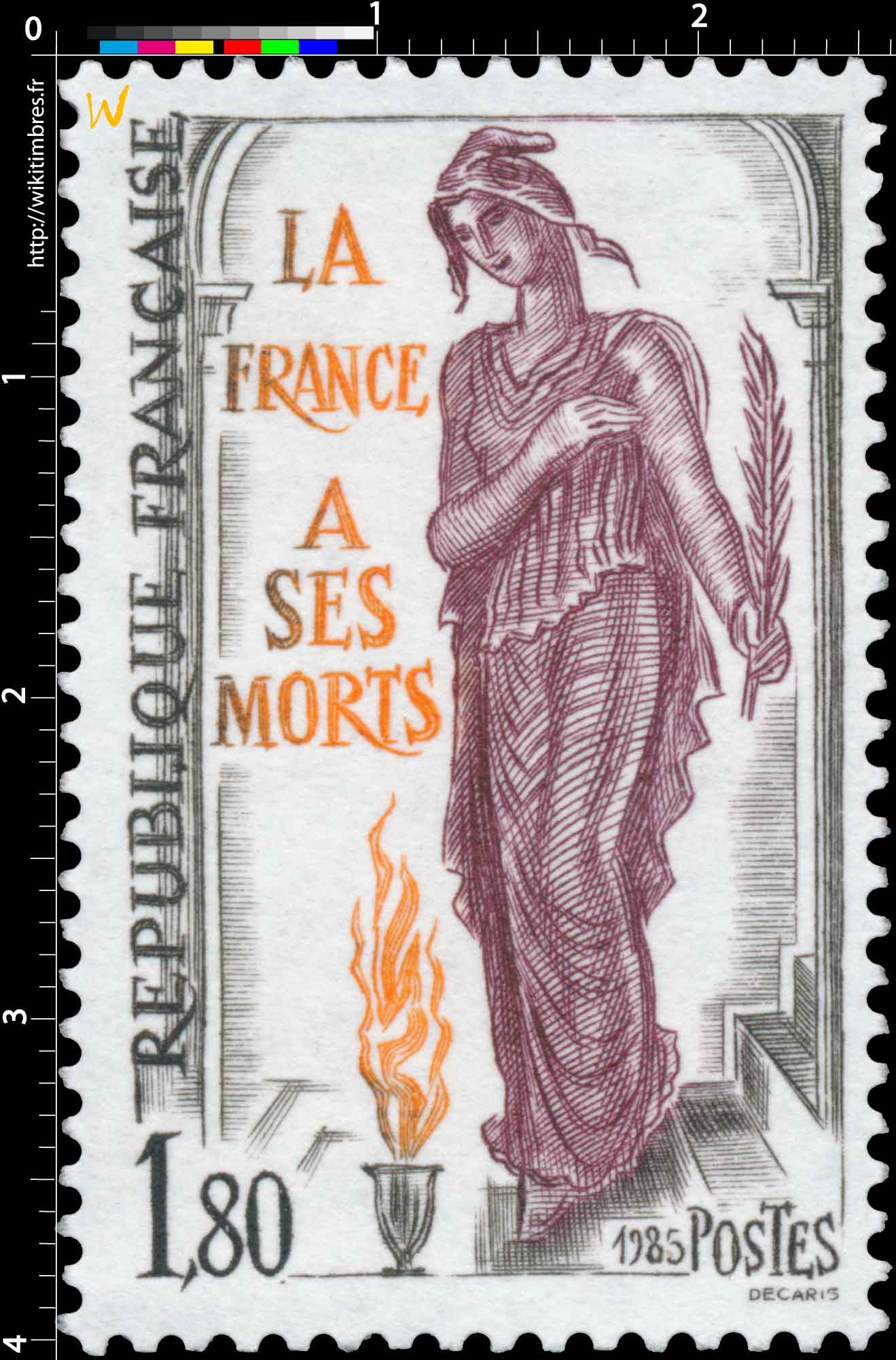 1985 LA FRANCE À SES MORTS