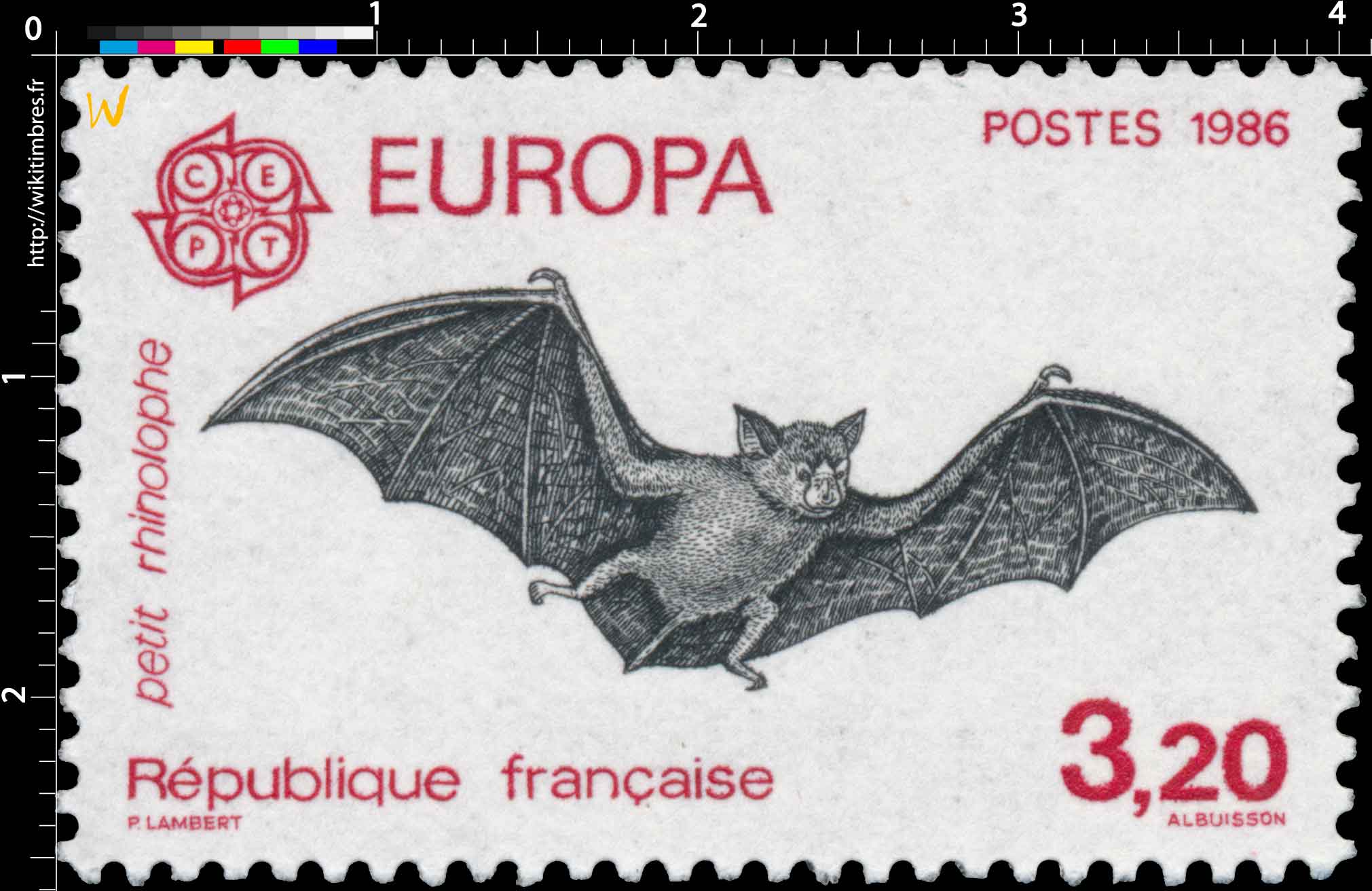 1986 EUROPA CEPT petit rhinolophe