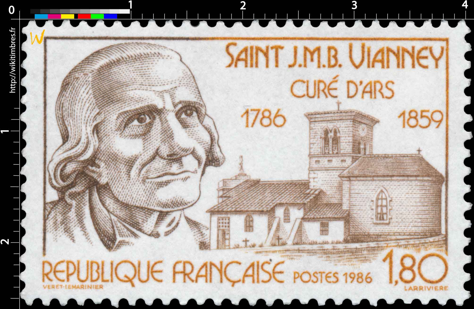 1986 SAINT J.M.B. VIANNEY CURÉ D'ARS 1786-1859