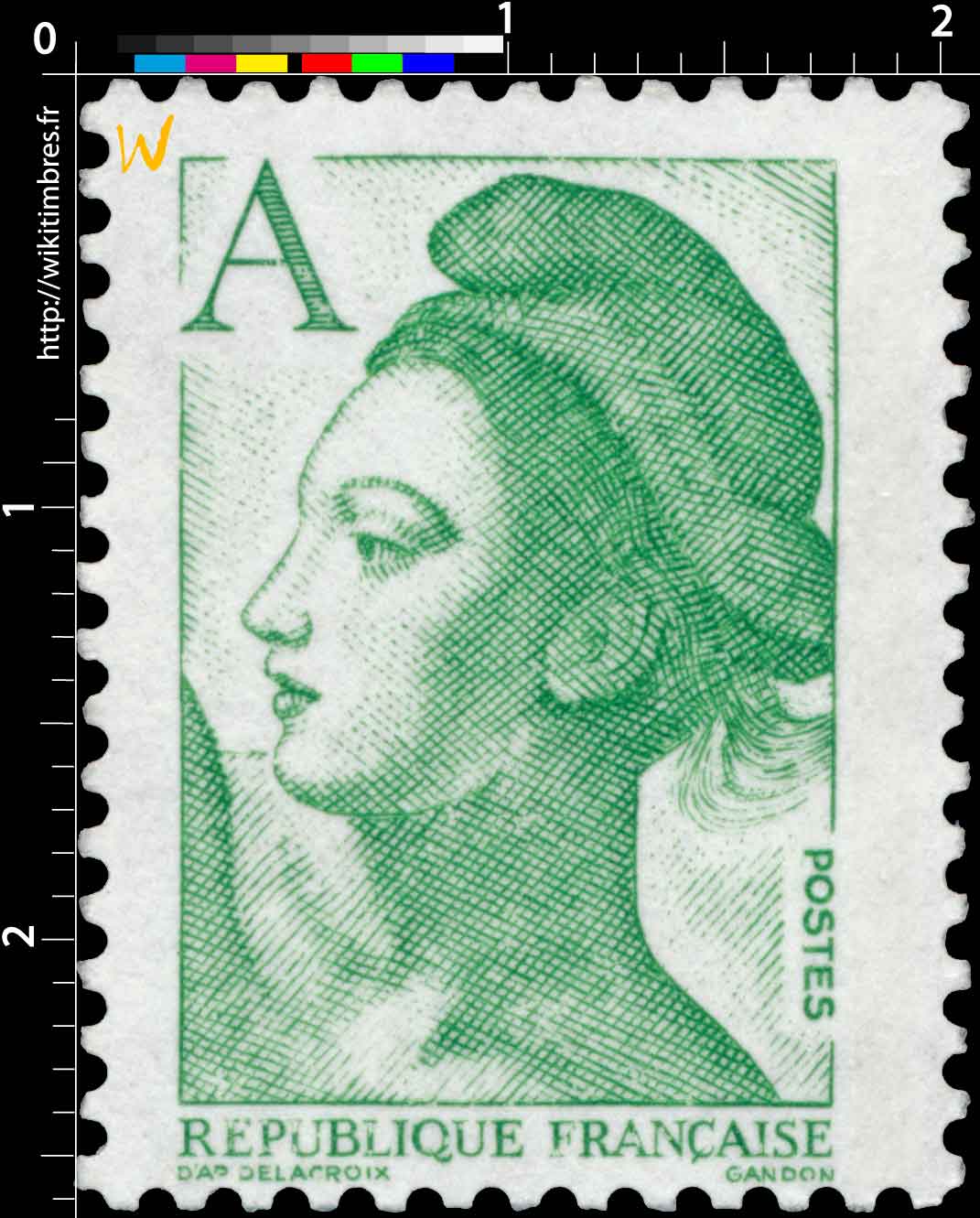 Sans légende particulière - type liberté de Gandon