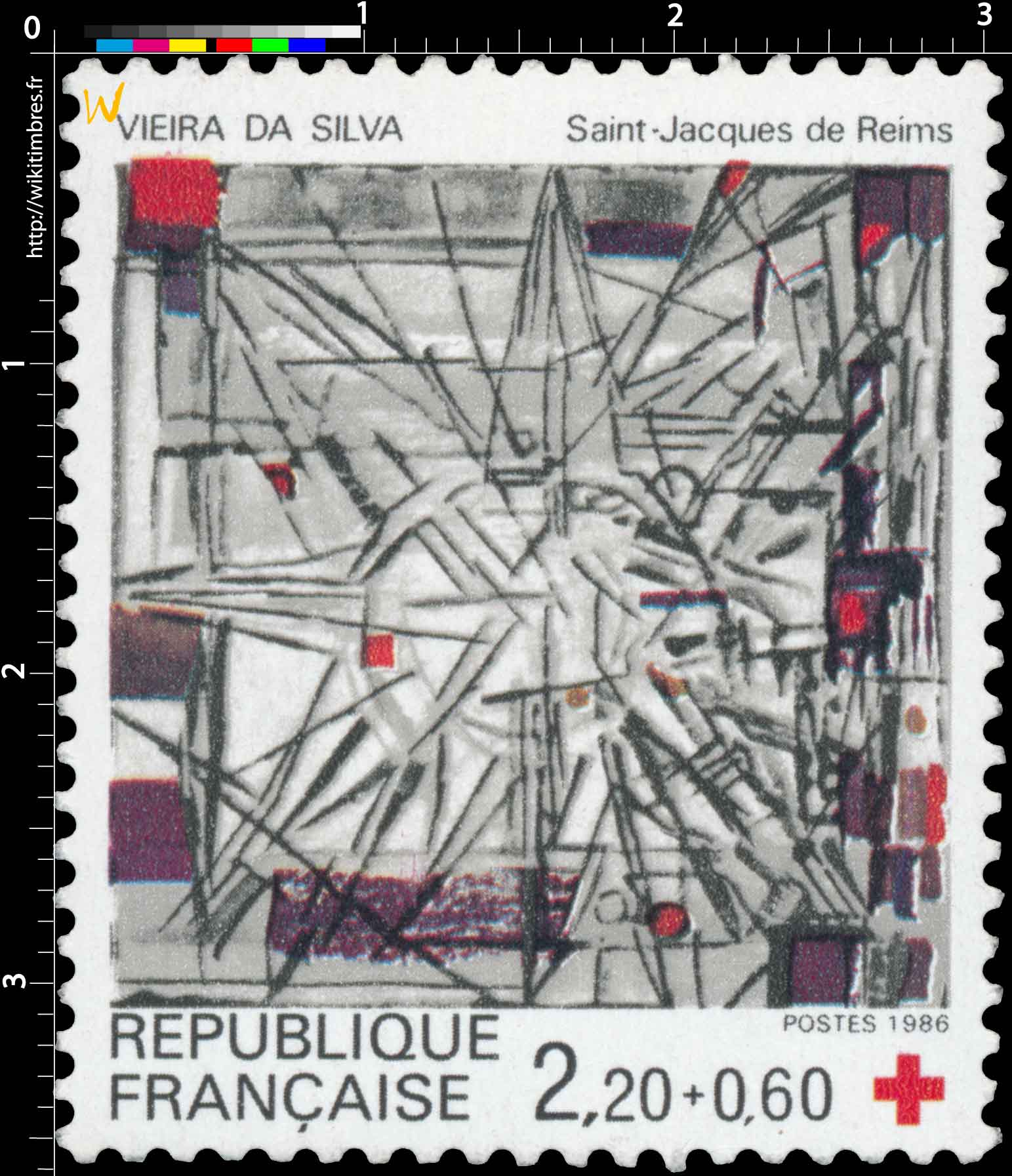 1986 VIEIRA DA SILVA Saint-Jacques de Reims