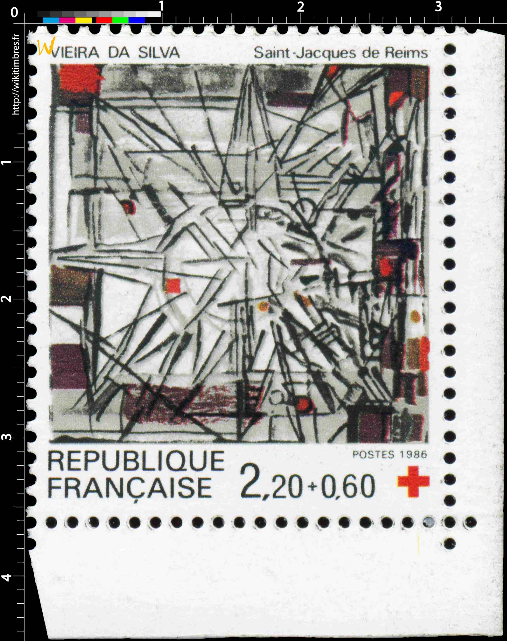 1986 VIEIRA DA SILVA Saint-Jacques de Reims