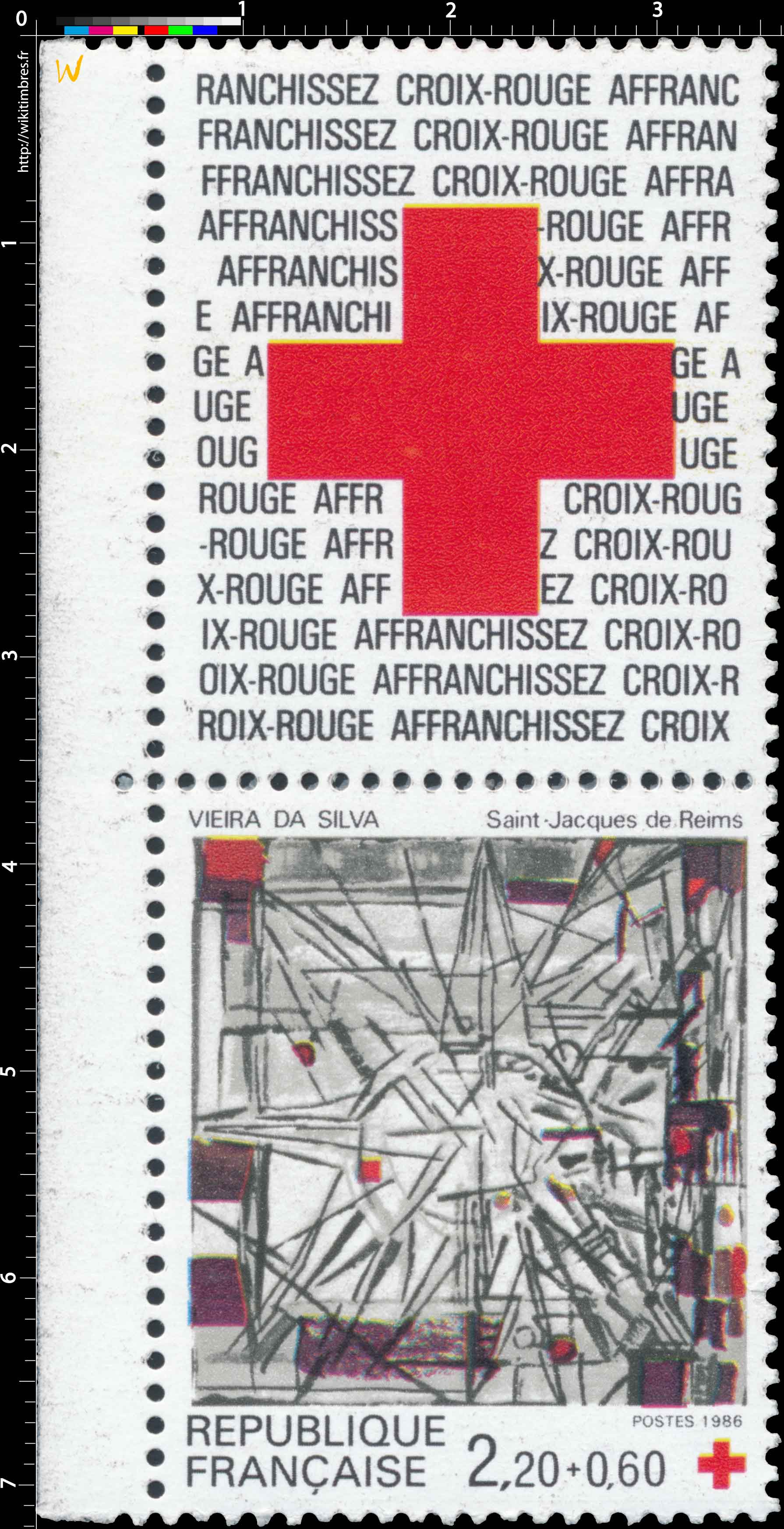 1986 VIEIRA DA SILVA Saint-Jacques de Reims