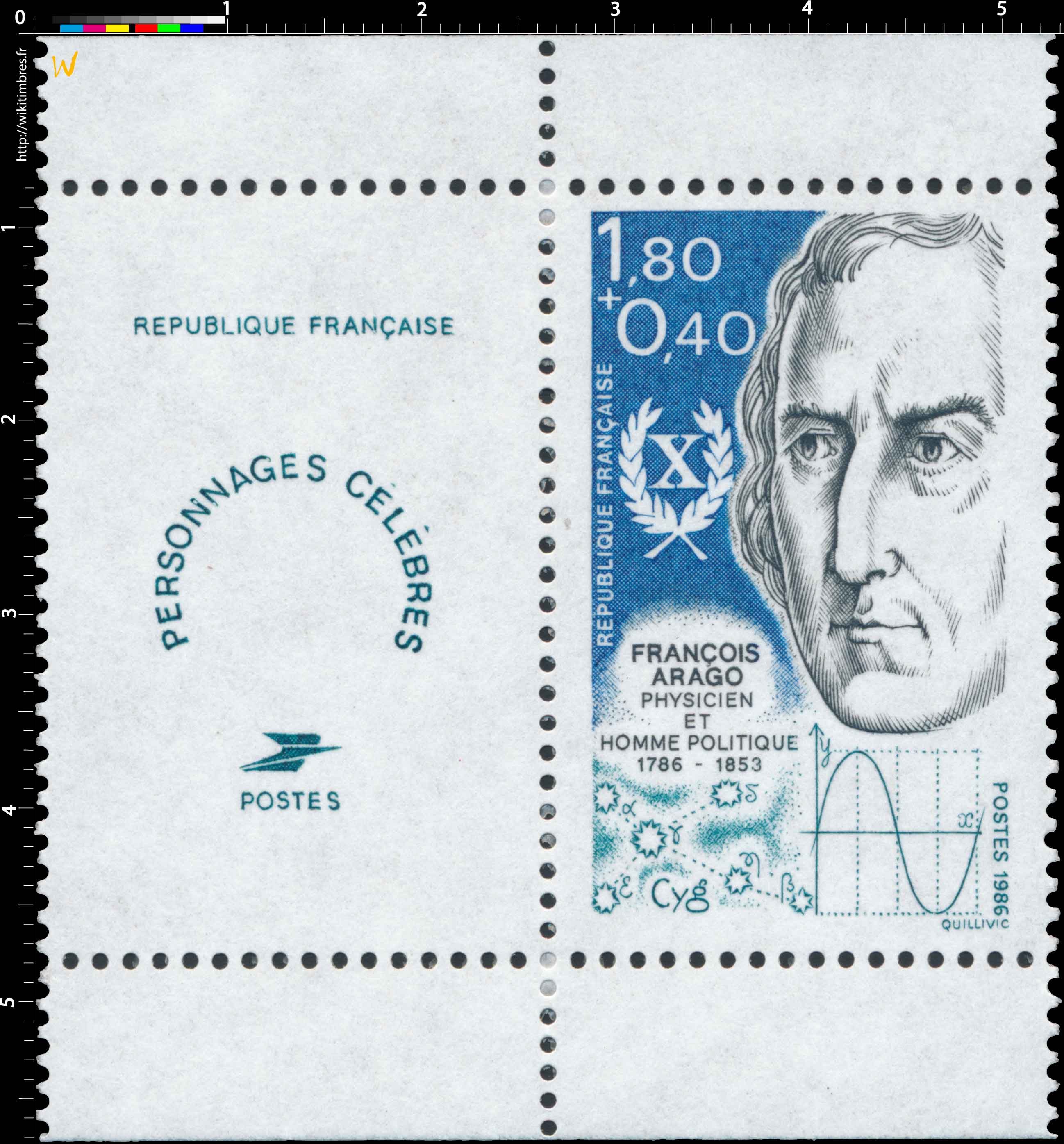 1986 FRANÇOIS ARAGO PHYSICIEN ET HOMME POLITIQUE 1786-1853