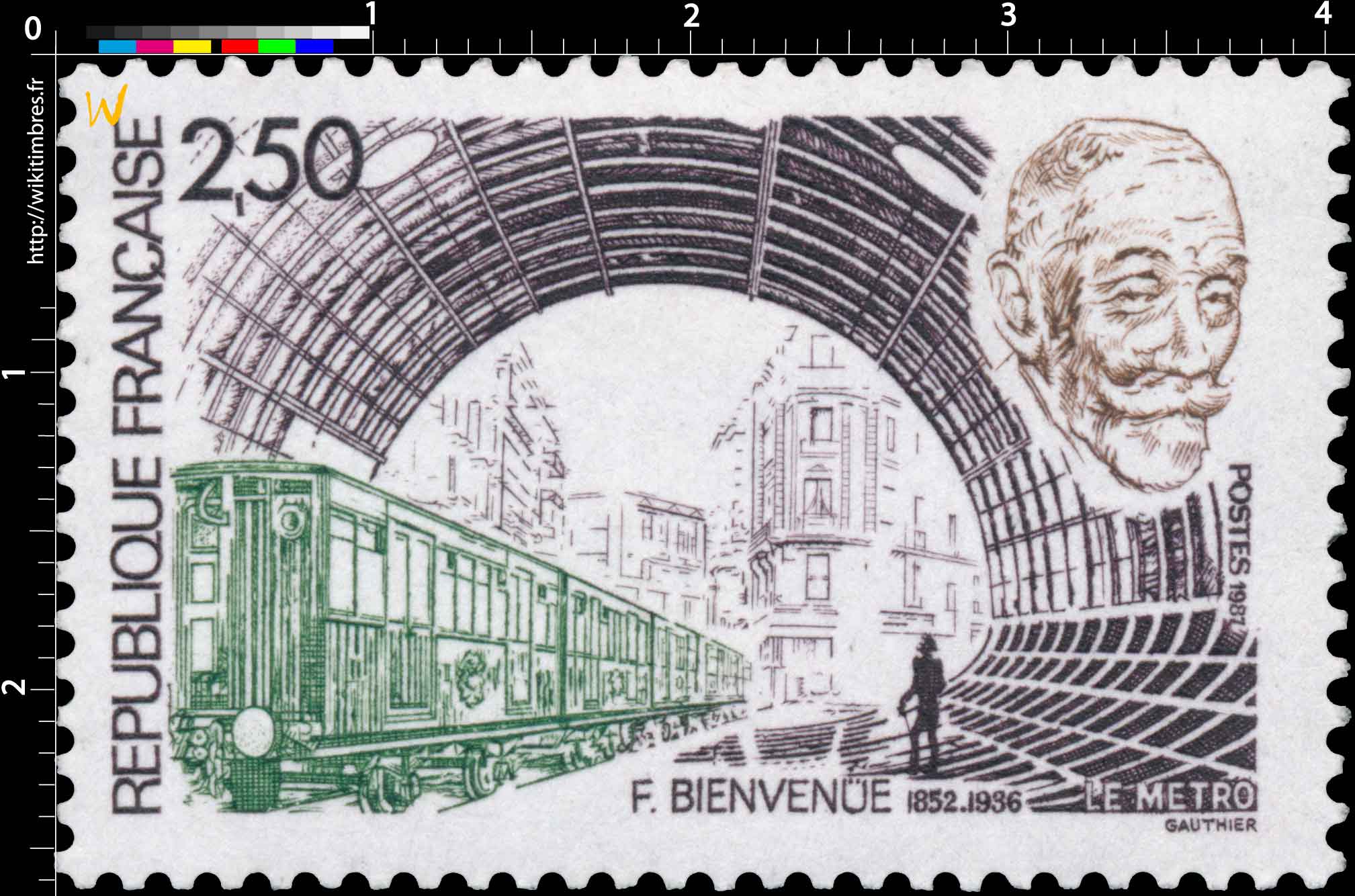 1987 F. BIENVENUE 1852-1936 LE METRO