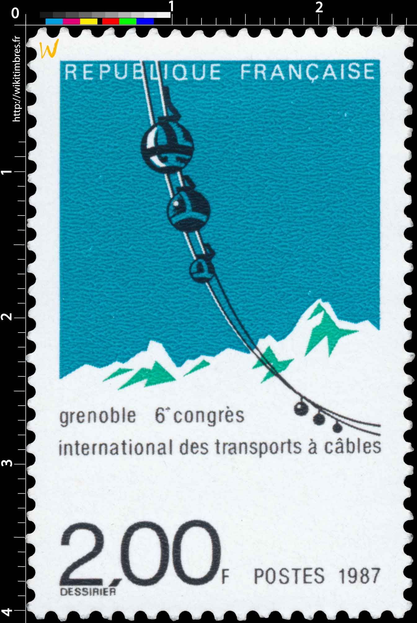 1987 Grenoble 6e congrès international des transports à câbles