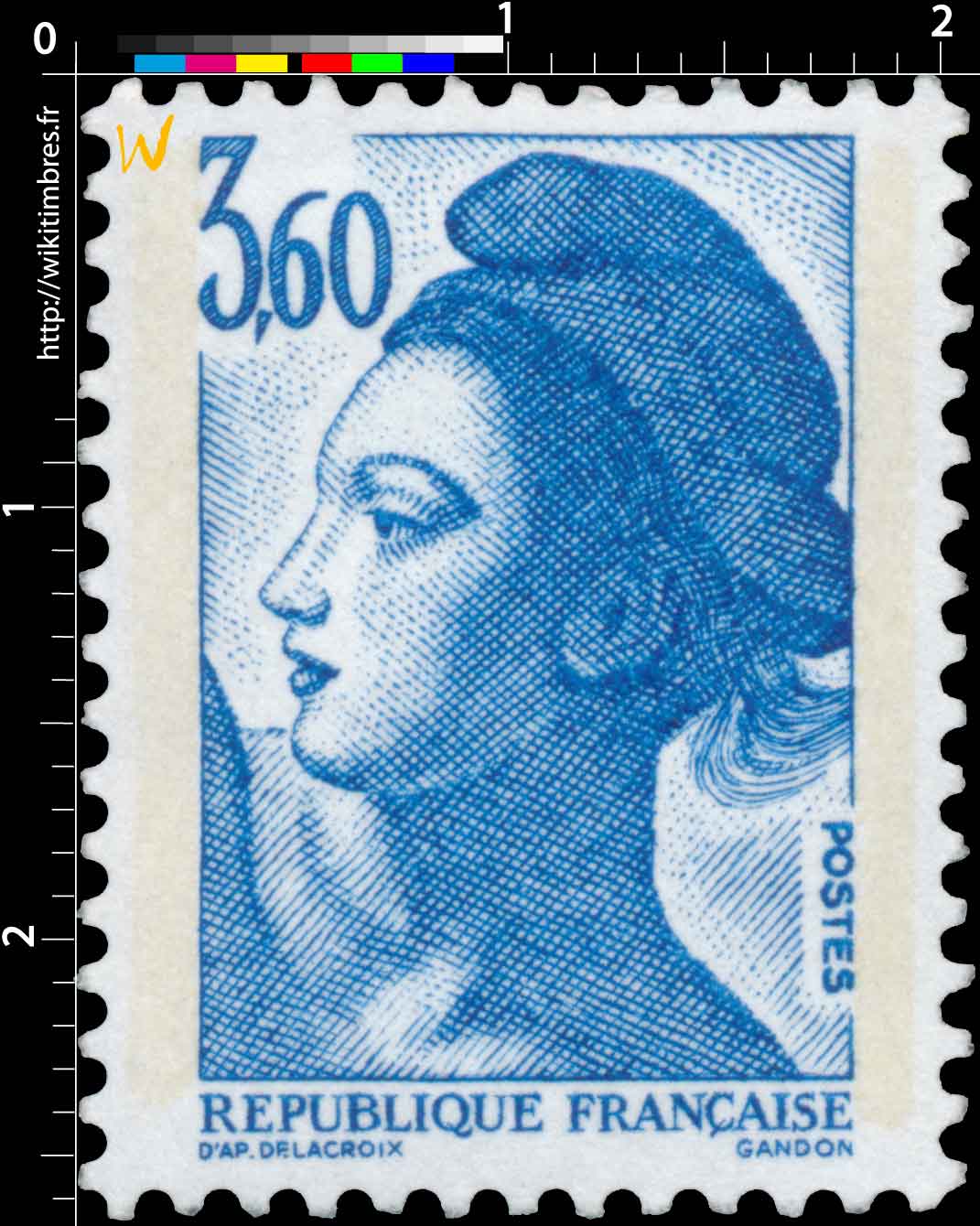 Sans légende particulière - type liberté de Gandon