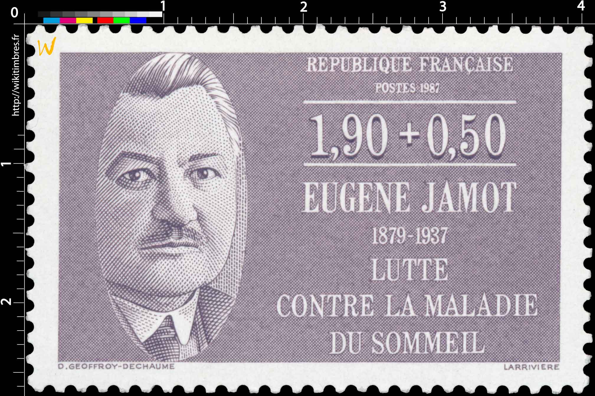 1987 EUGÈNE JAMOT 1879-1937 LUTTE CONTRE LA MALADIE DU SOMMEIL
