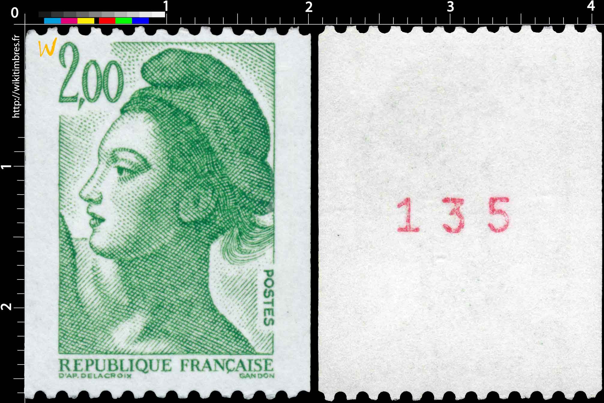 Sans légende particulière - type liberté de Gandon