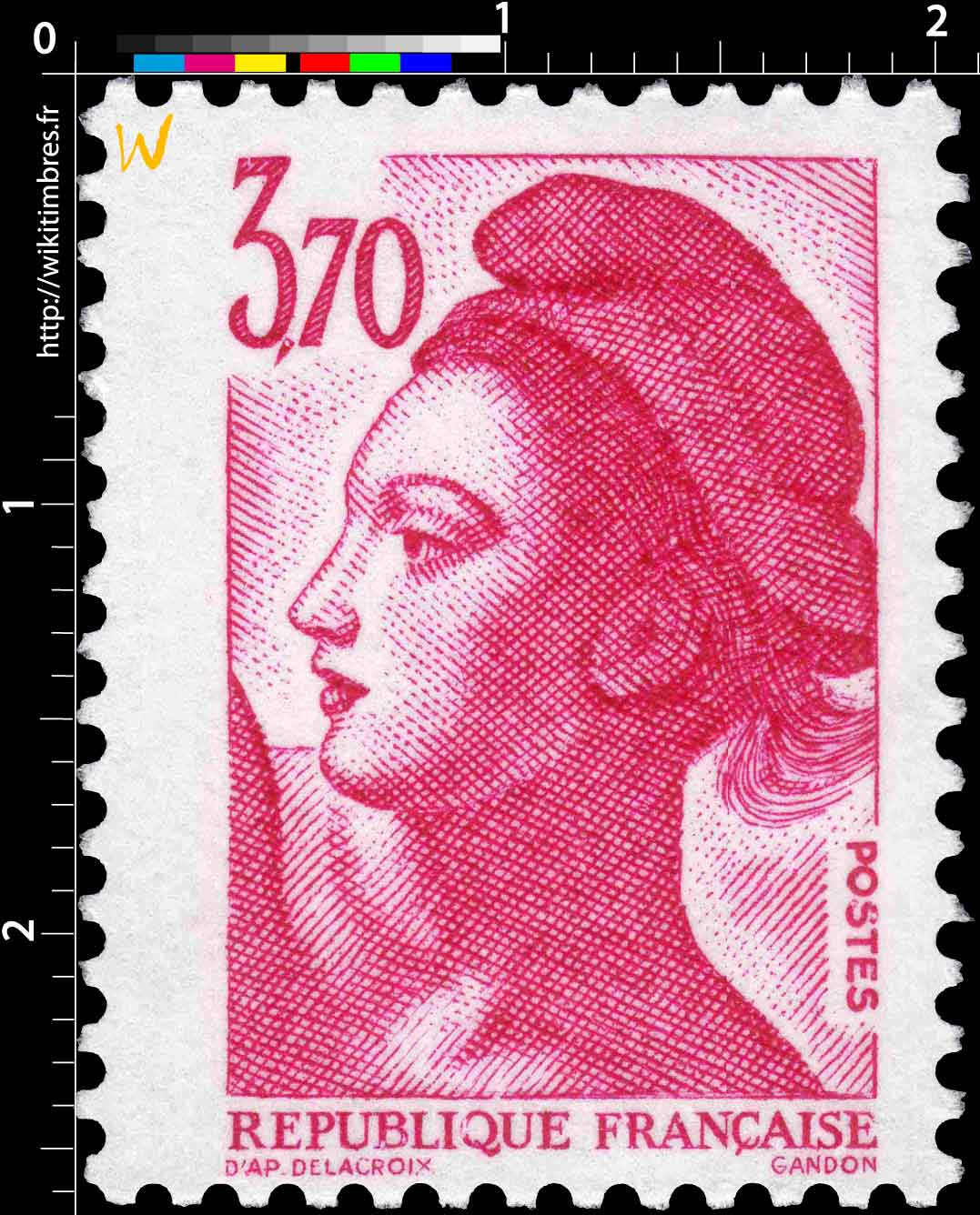 Sans légende particulière - type liberté de Gandon