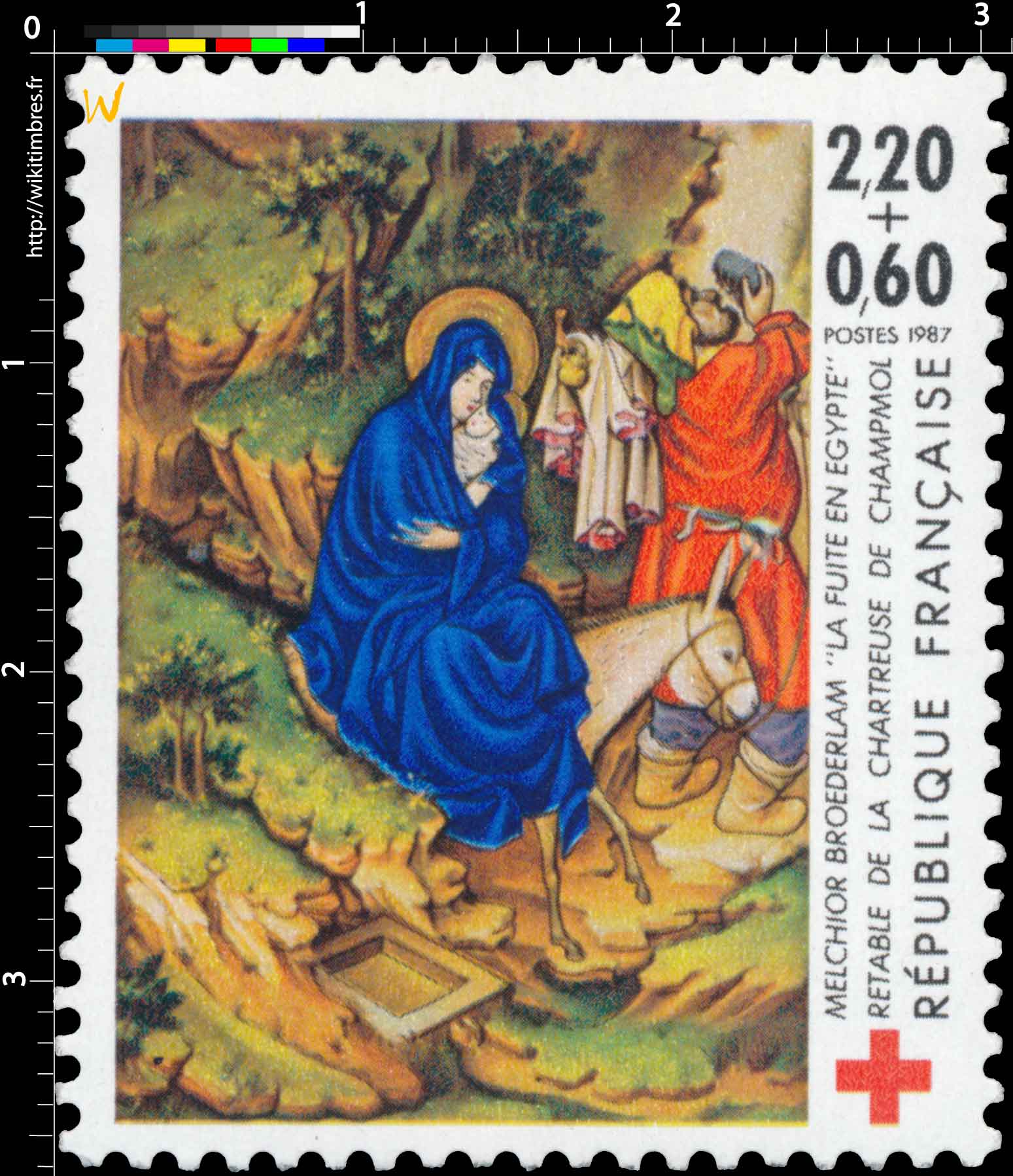 1987 MELCHIOR BROEDERLAM LA FUITE EN ÉGYPTE RETABLE DE LA CHARTREUSE DE CHAMPMOL