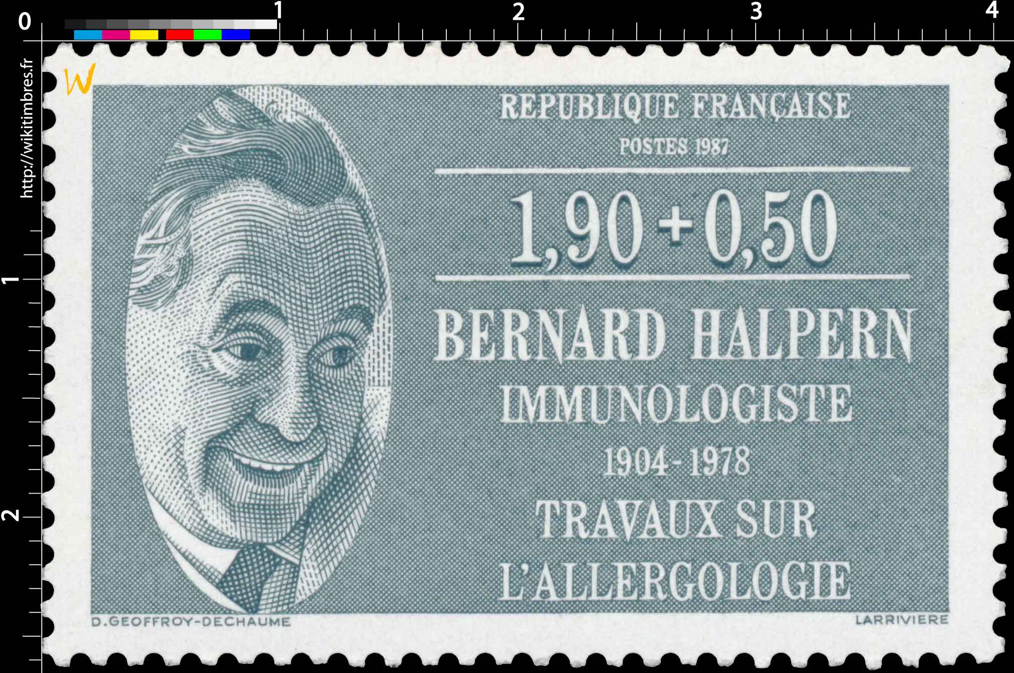 1987 BERNARD HALPERN 1804-1978 TRAVAUX SUR L'ALLERGOLOGIE