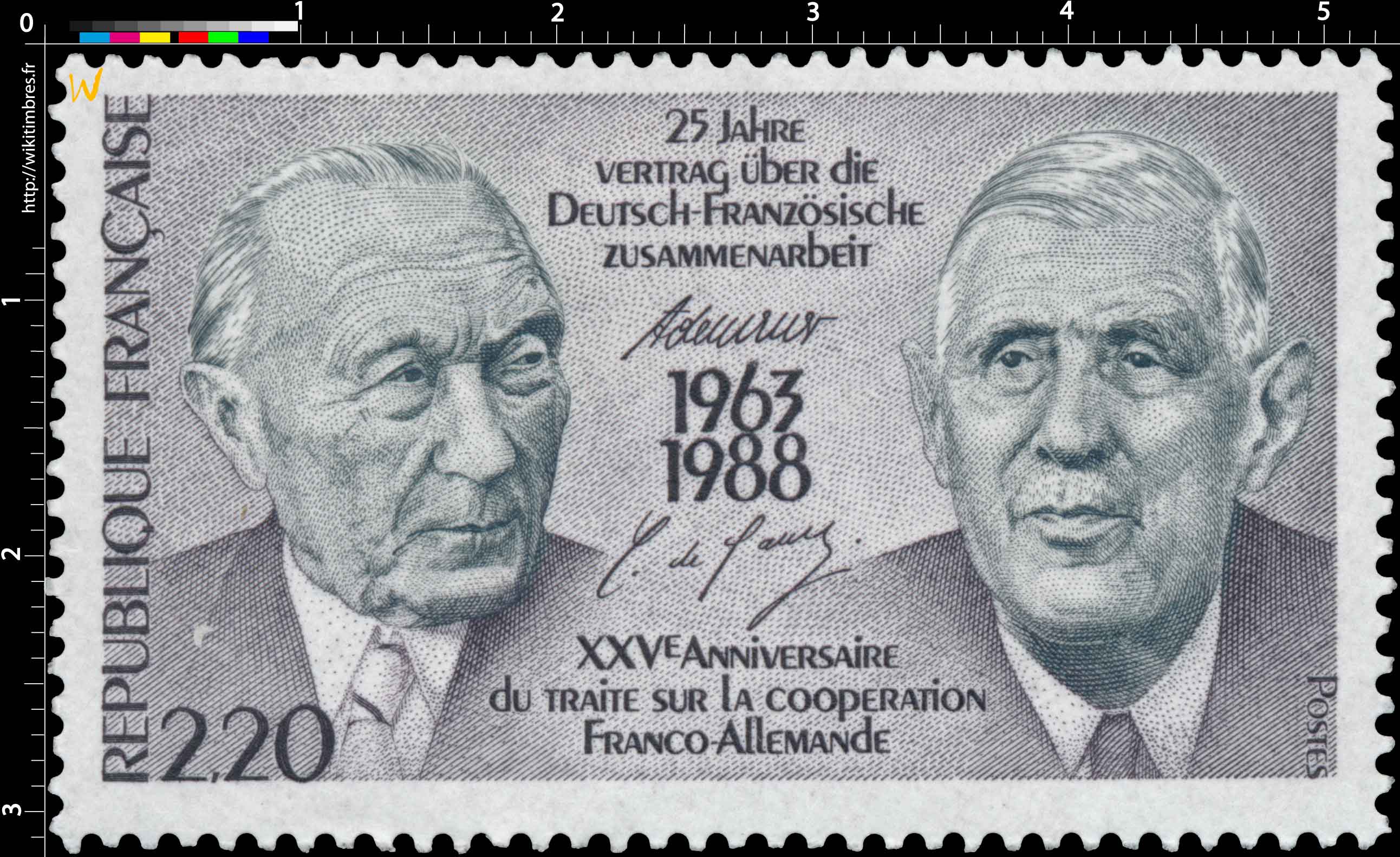 XXVe ANNIVERSAIRE DU TRAITÉ SUR LA COOPÉRATION FRANCO-ALLEMANDE 1963-1988