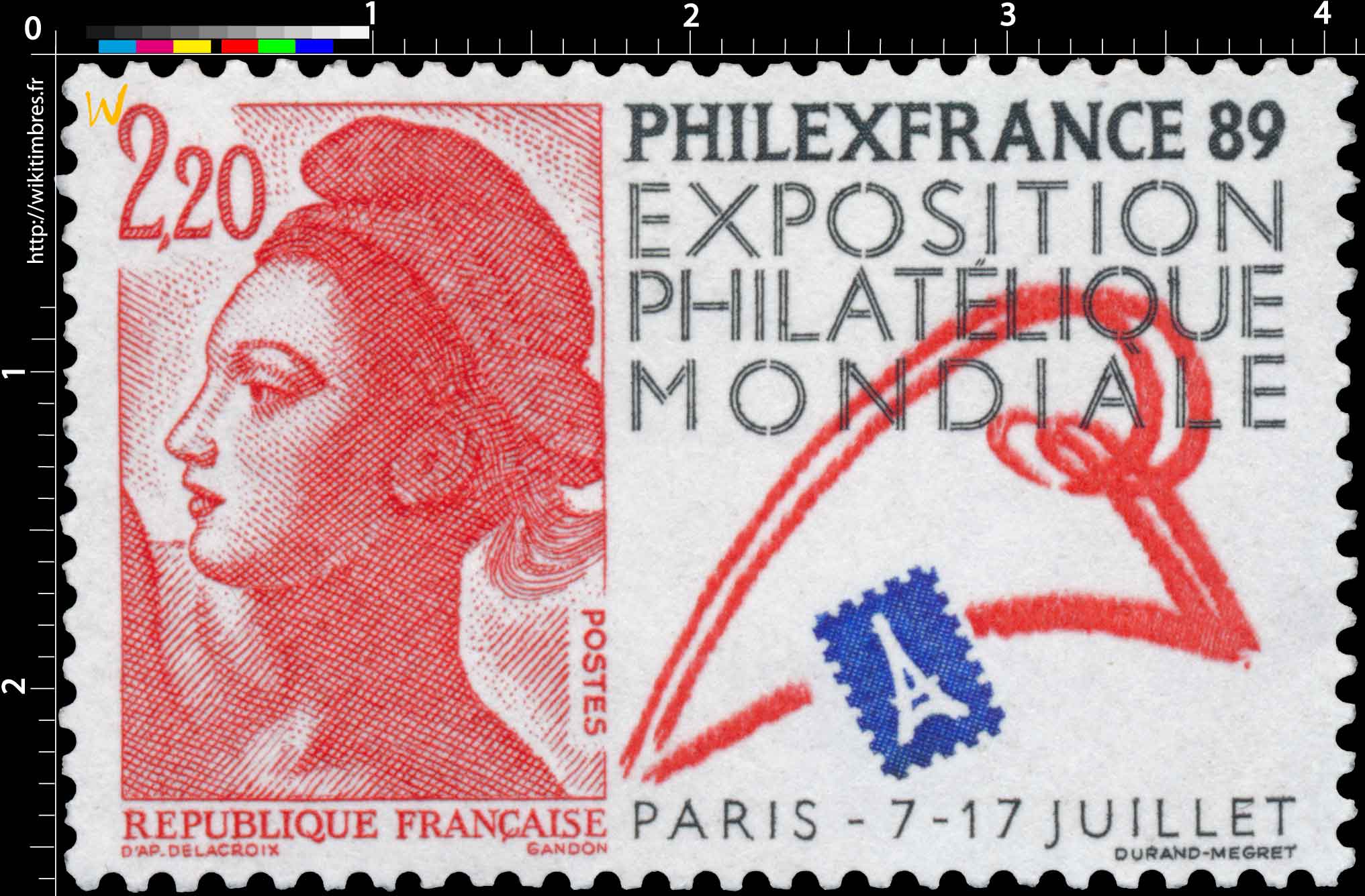 PHILEXFRANCE 89 EXPOSITION PHILATÉLIQUE MONDIALE PARIS - 7 - 17 JUILLET