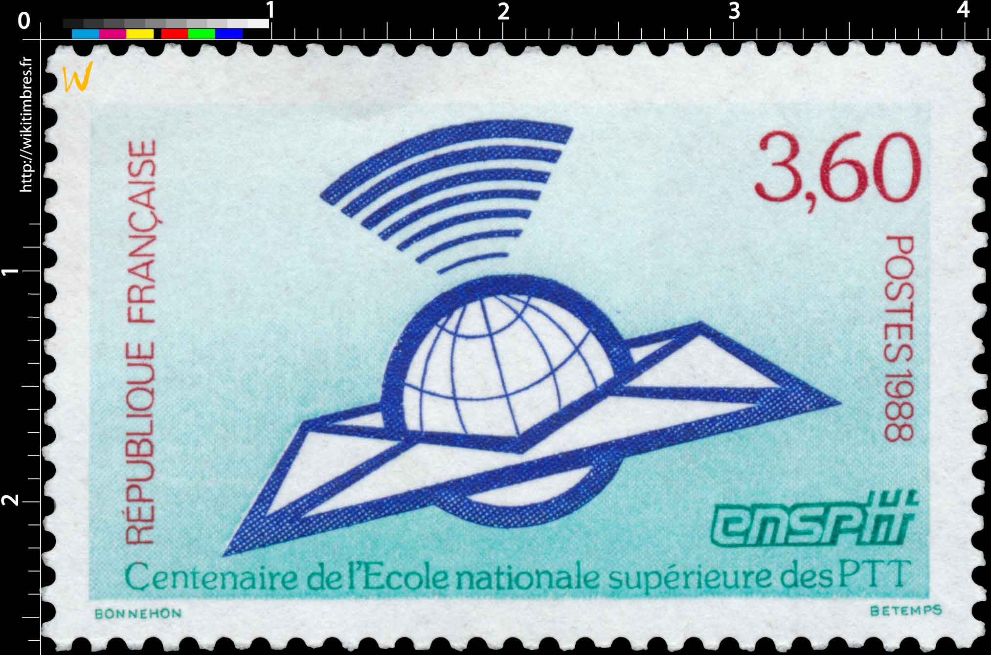 1988 Centenaire de l'École nationale supérieure des PTT ensptt