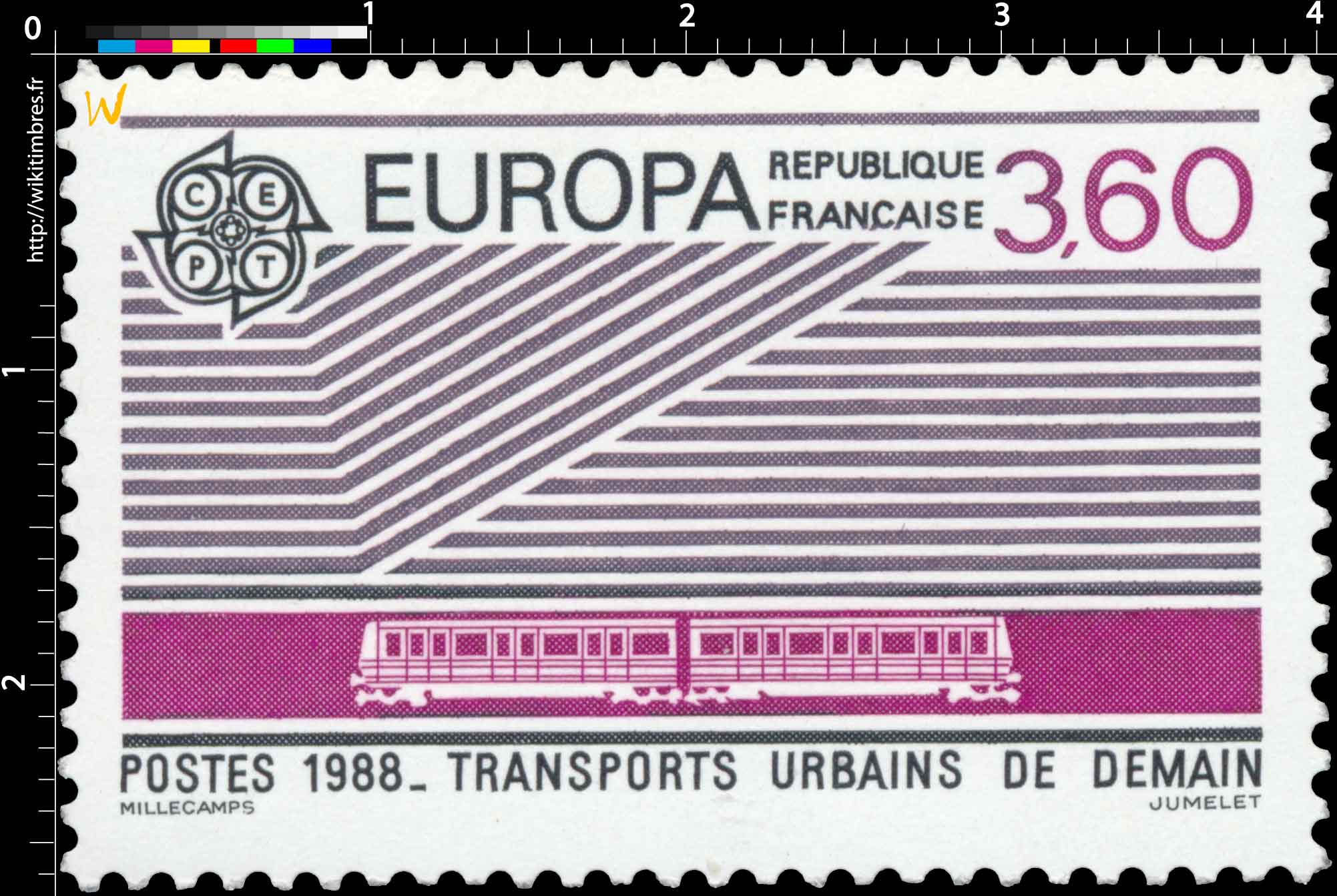 1988 EUROPA CEPT TRANSPORTS URBAINS DE DEMAIN