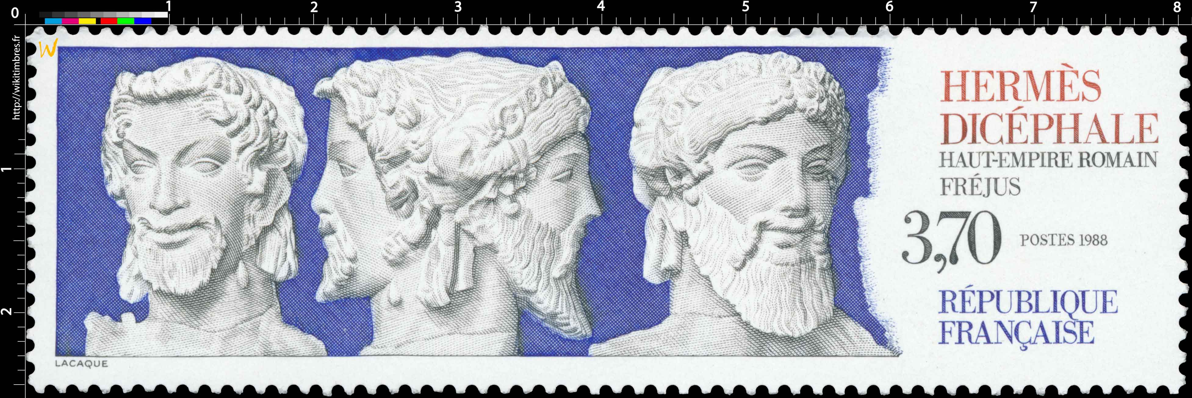 1988 HERMÈS DICÉPHALE HAUT-EMPIRE ROMAIN FRÉJUS