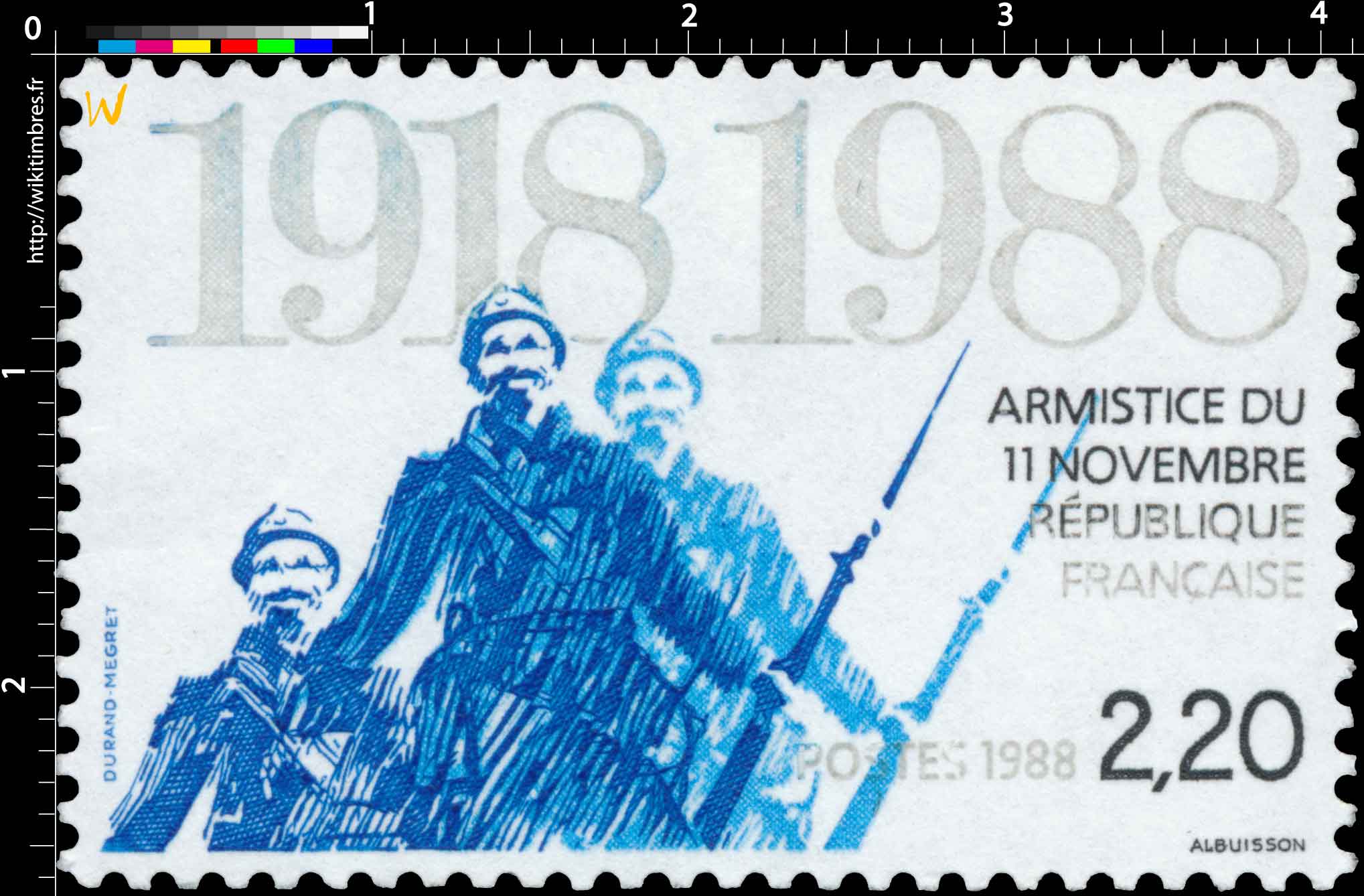 1988 ARMISTICE DU 11 NOVEMBRE 1918-1988