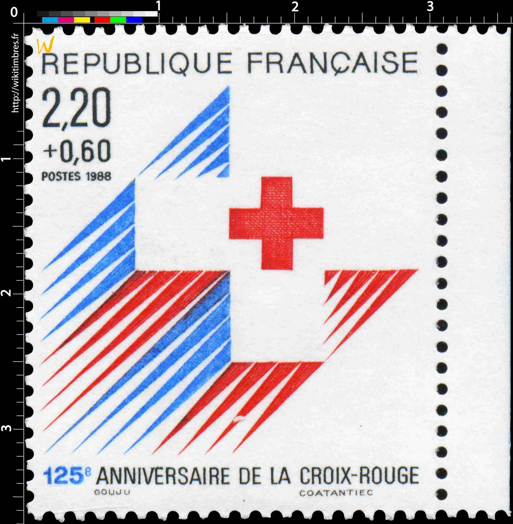 1988 125e ANNIVERSAIRE DE LA CROIX-ROUGE
