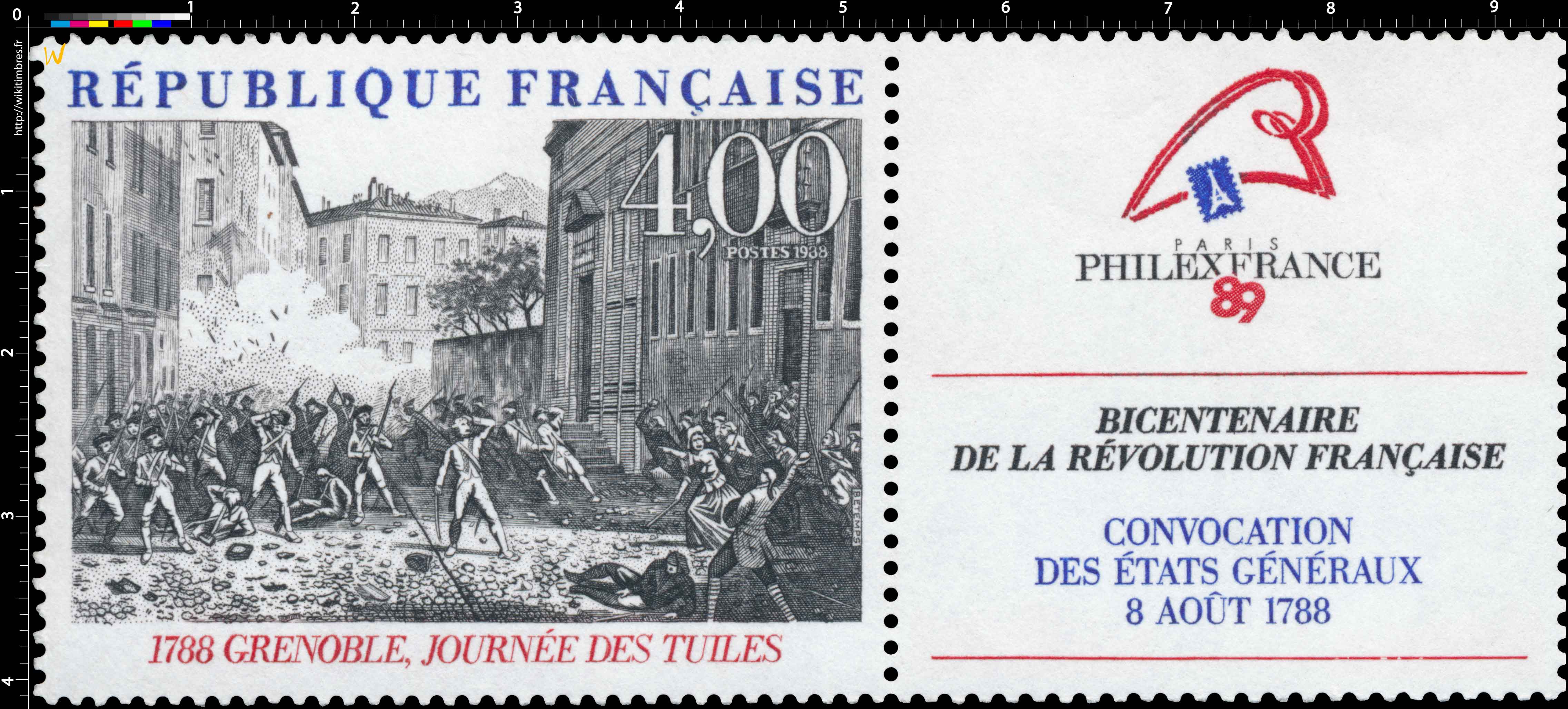 1988 GRENOBLE, JOURNÉE DES TUILES 1788