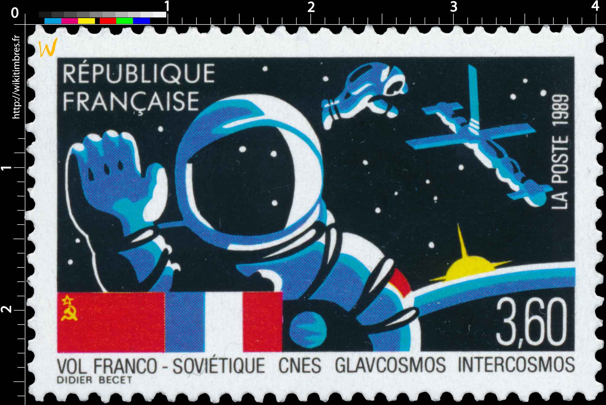 1989 VOL FRANCO-SOVIÉTIQUE CNES GLAVCOSMOS INTERCOSMOS