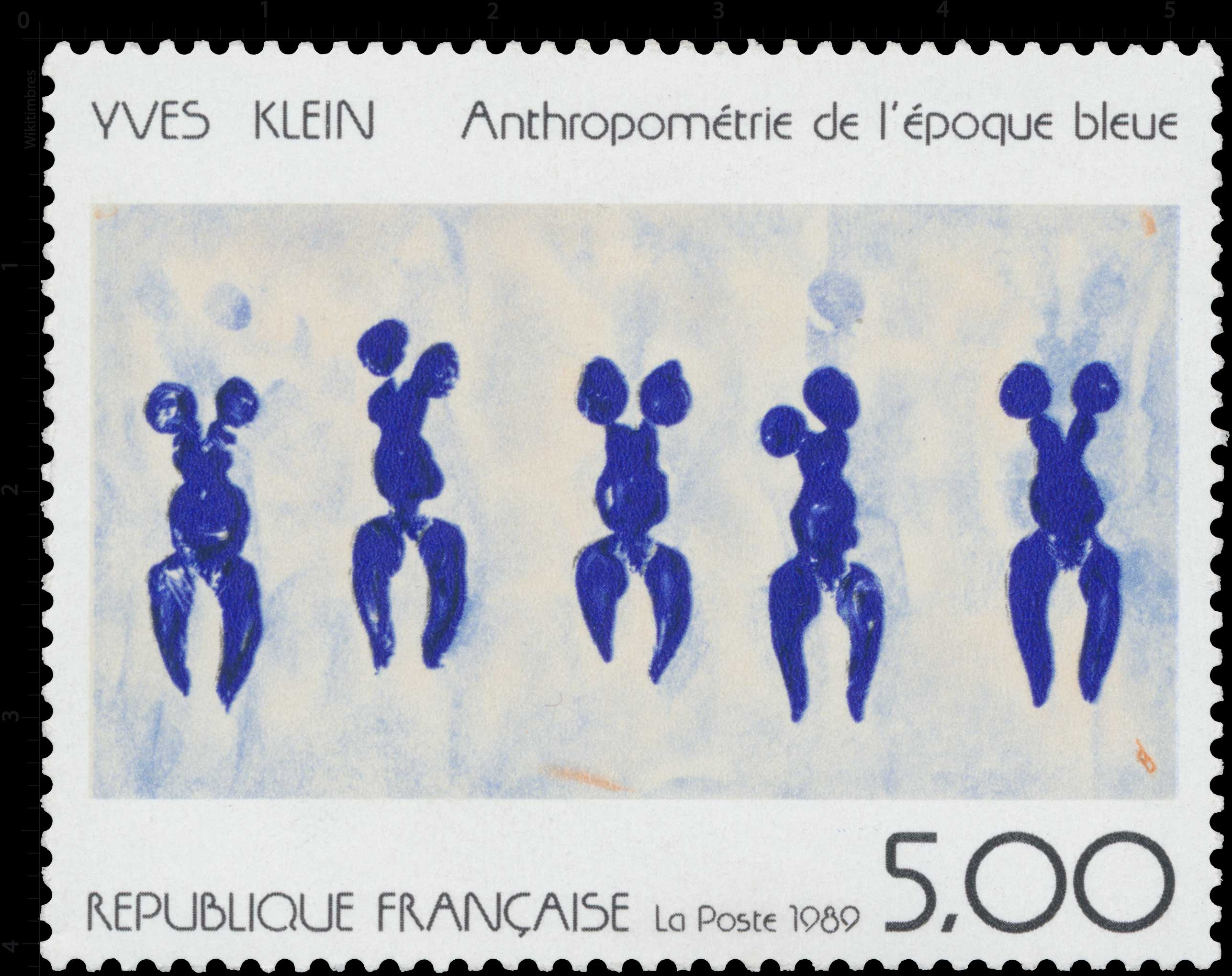 1989 YVES KLEIN Anthropométrie de l'époque bleue