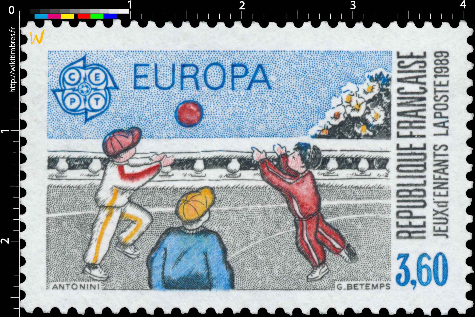 1989 EUROPA CEPT JEUX d'ENFANTS