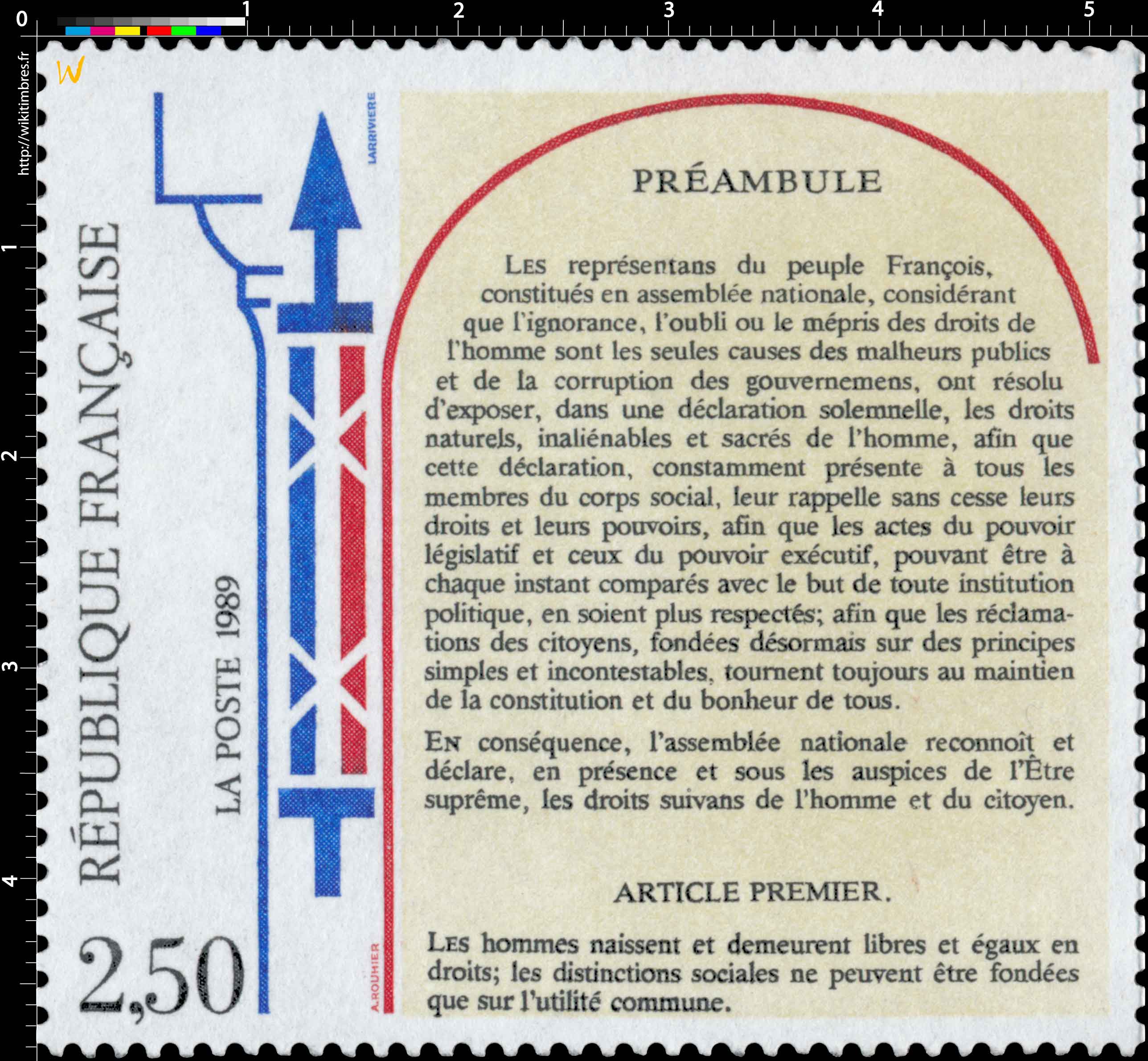 1989 PRÉAMBULE ARTICLE PREMIER.