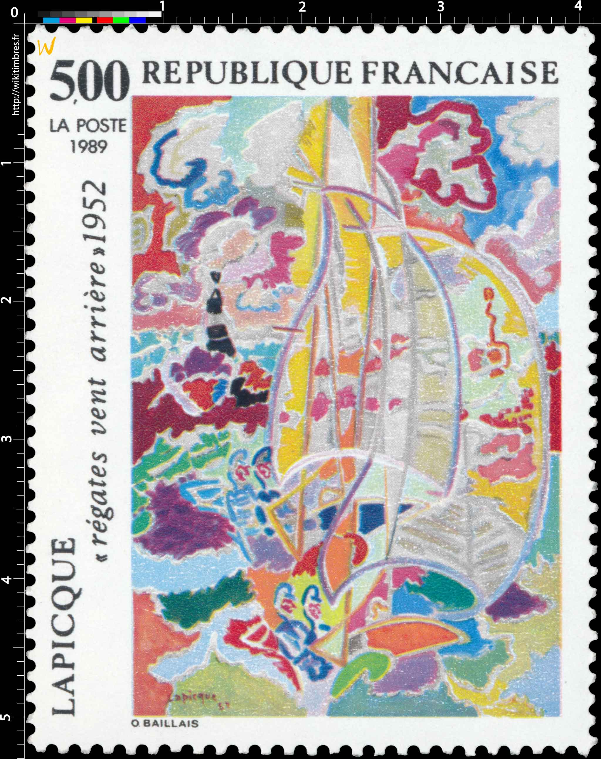 1989 LAPICQUE régates vent arrière 1952