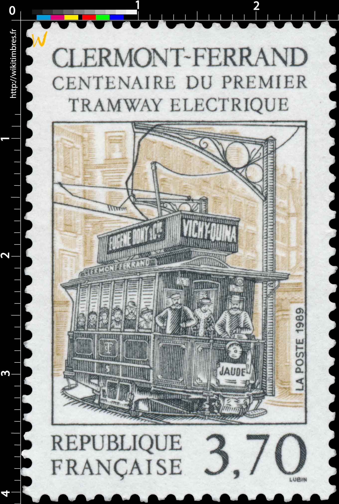 1989 CLERMONT-FERRAND CENTENAIRE DU PREMIER TRAMWAY ÉLECTRIQUE