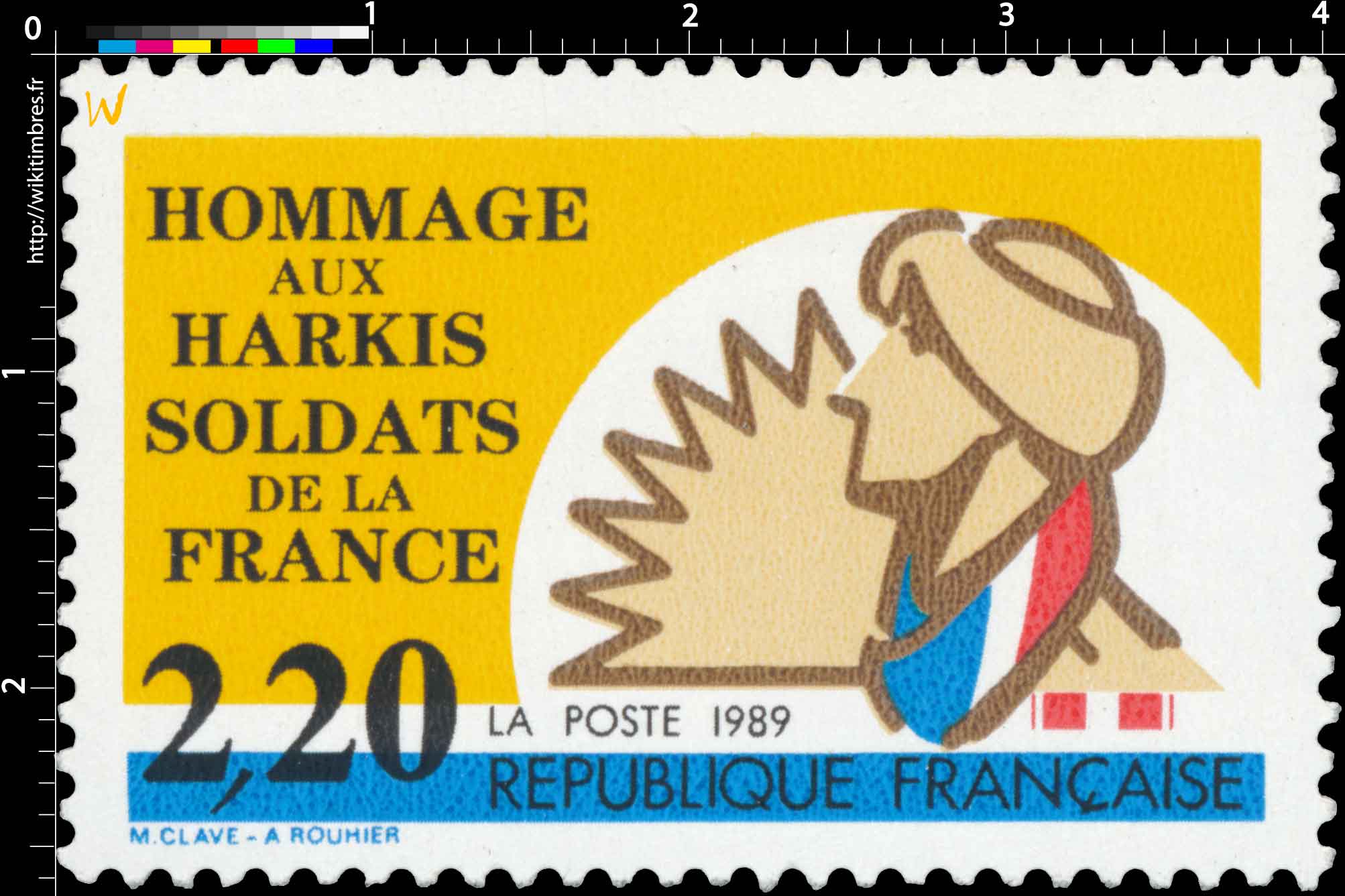 1989 HOMMAGE AUX HARKIS SOLDATS DE LA FRANCE