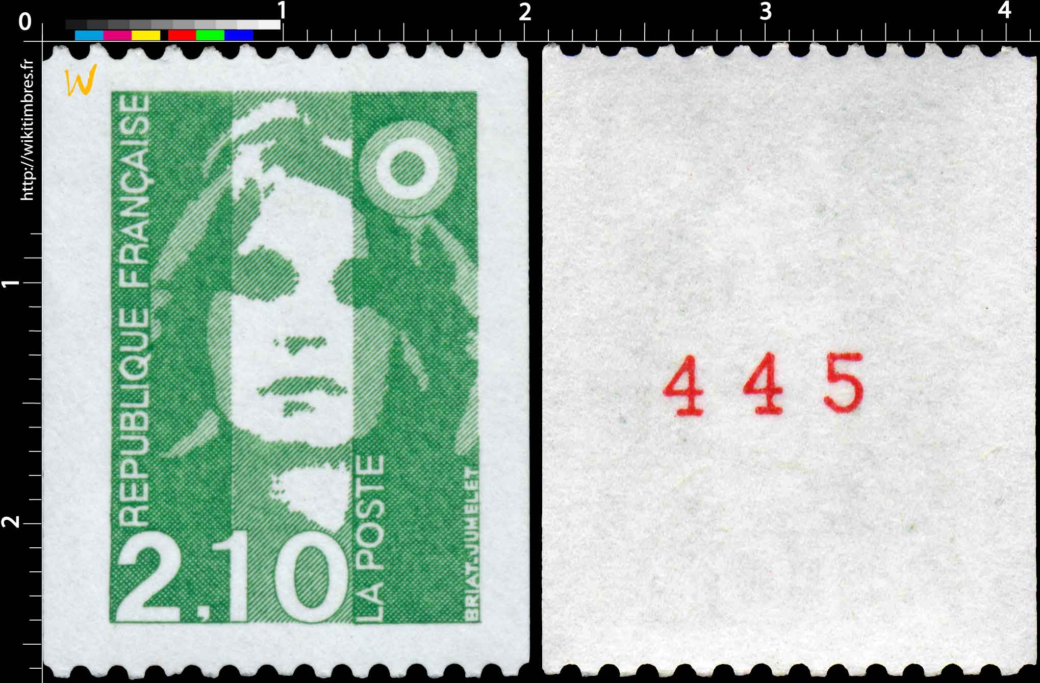 Sans légende particulière - type Marianne de Briat