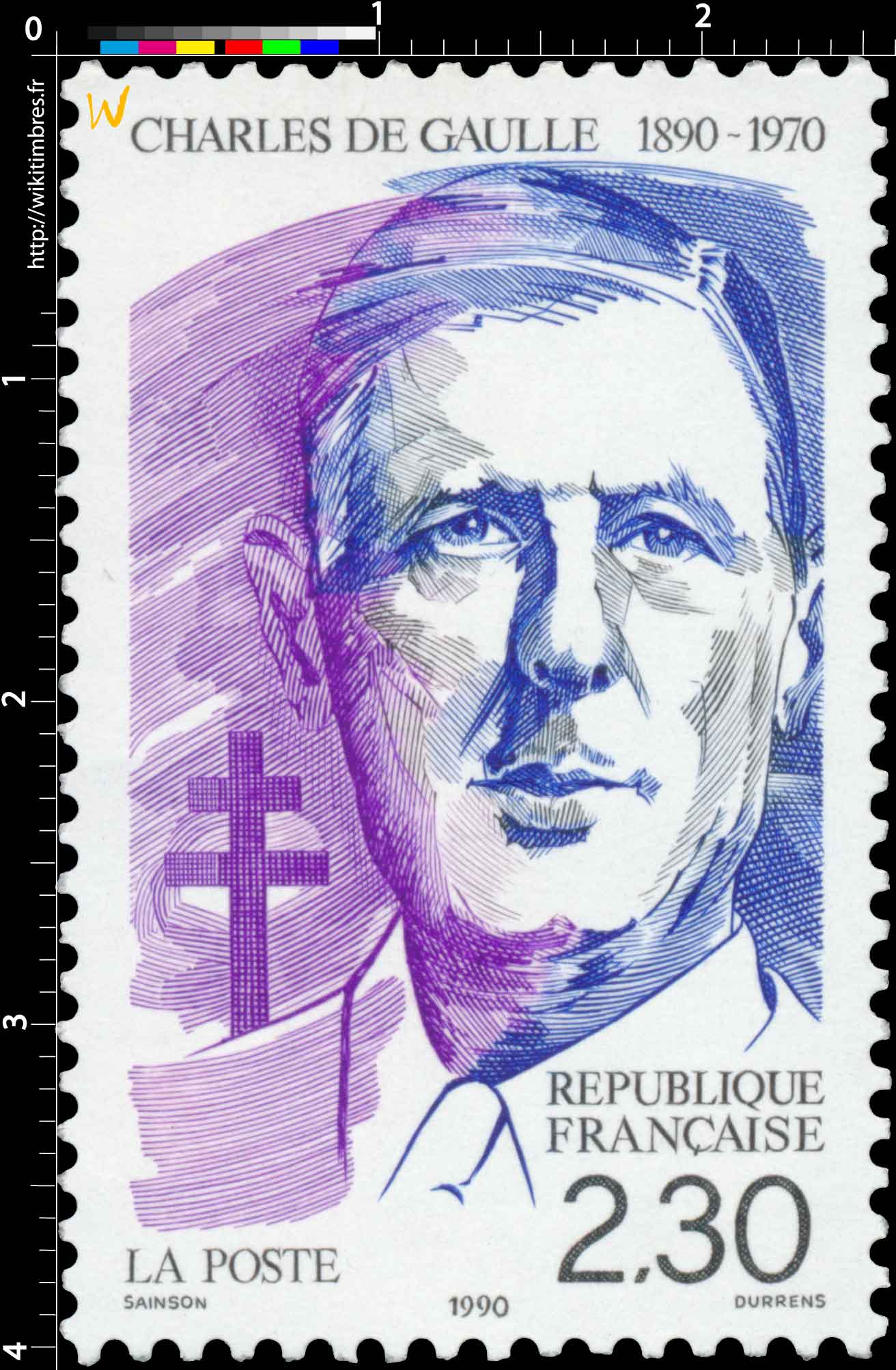 1990 CHARLES DE GAULLE 1890-1970