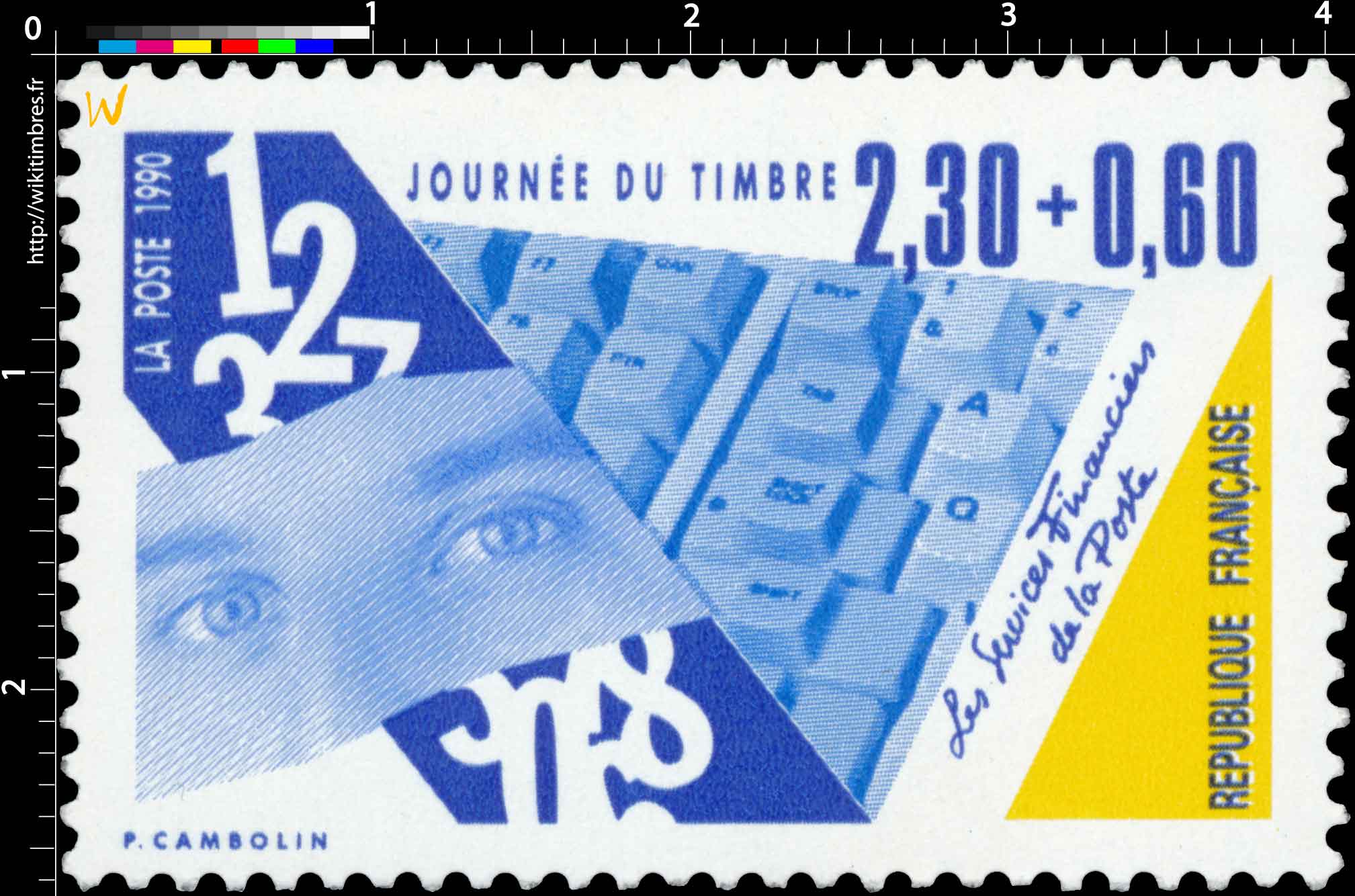1990 JOURNÉE DU TIMBRE Les Services Financiers de la Poste