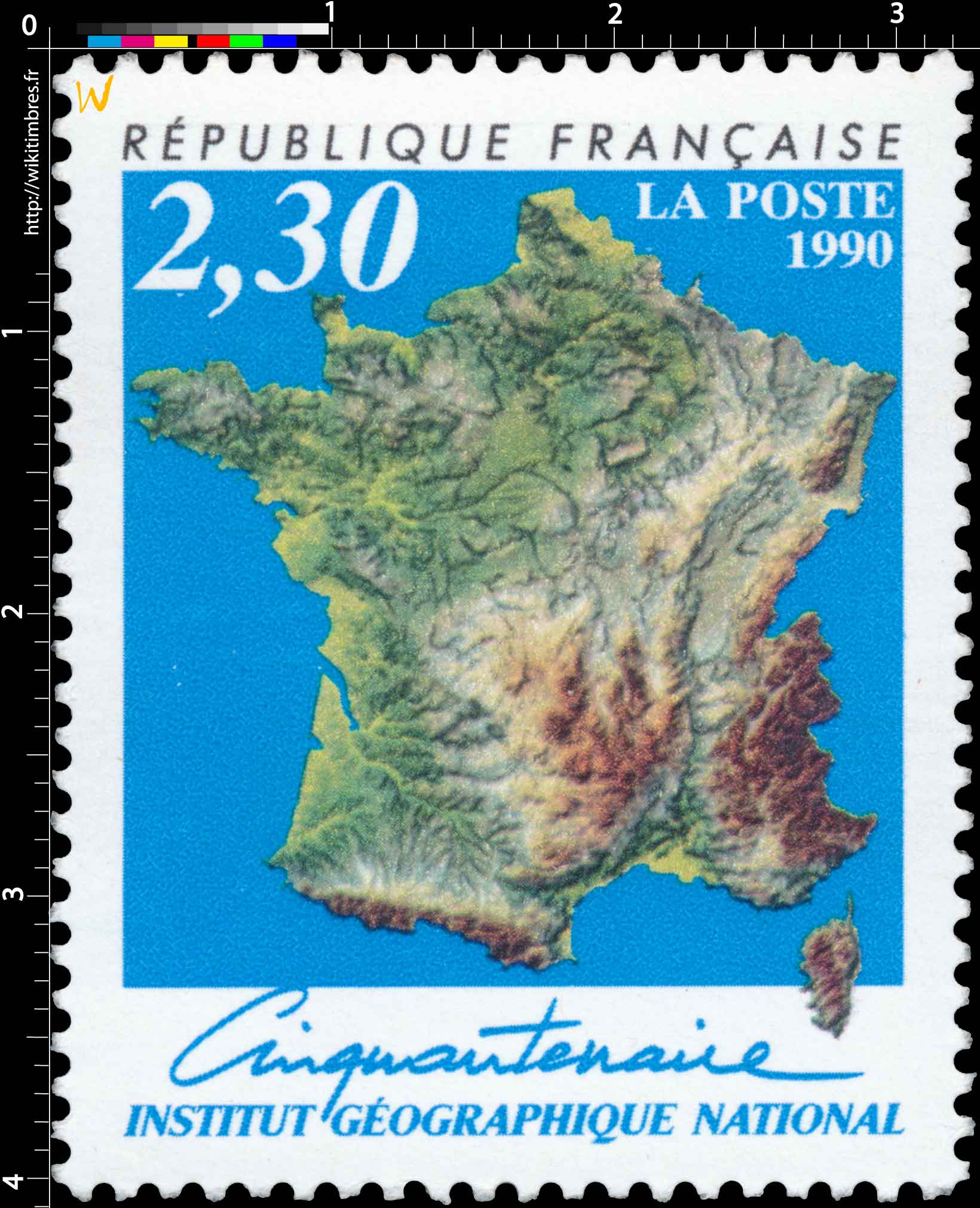 1990 Cinquantenaire INSTITUT GÉOGRAPHIQUE NATIONAL