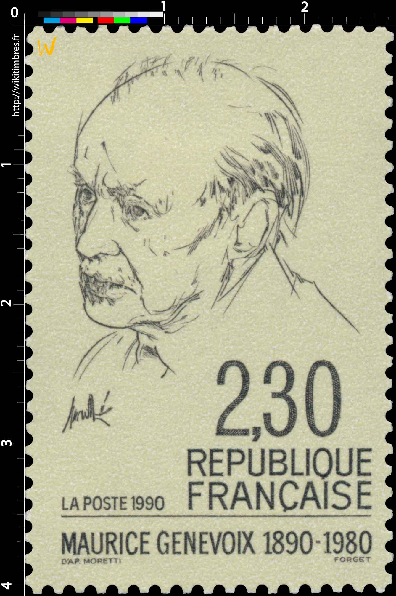 1990 MAURICE GENEVOIX 1890-1980