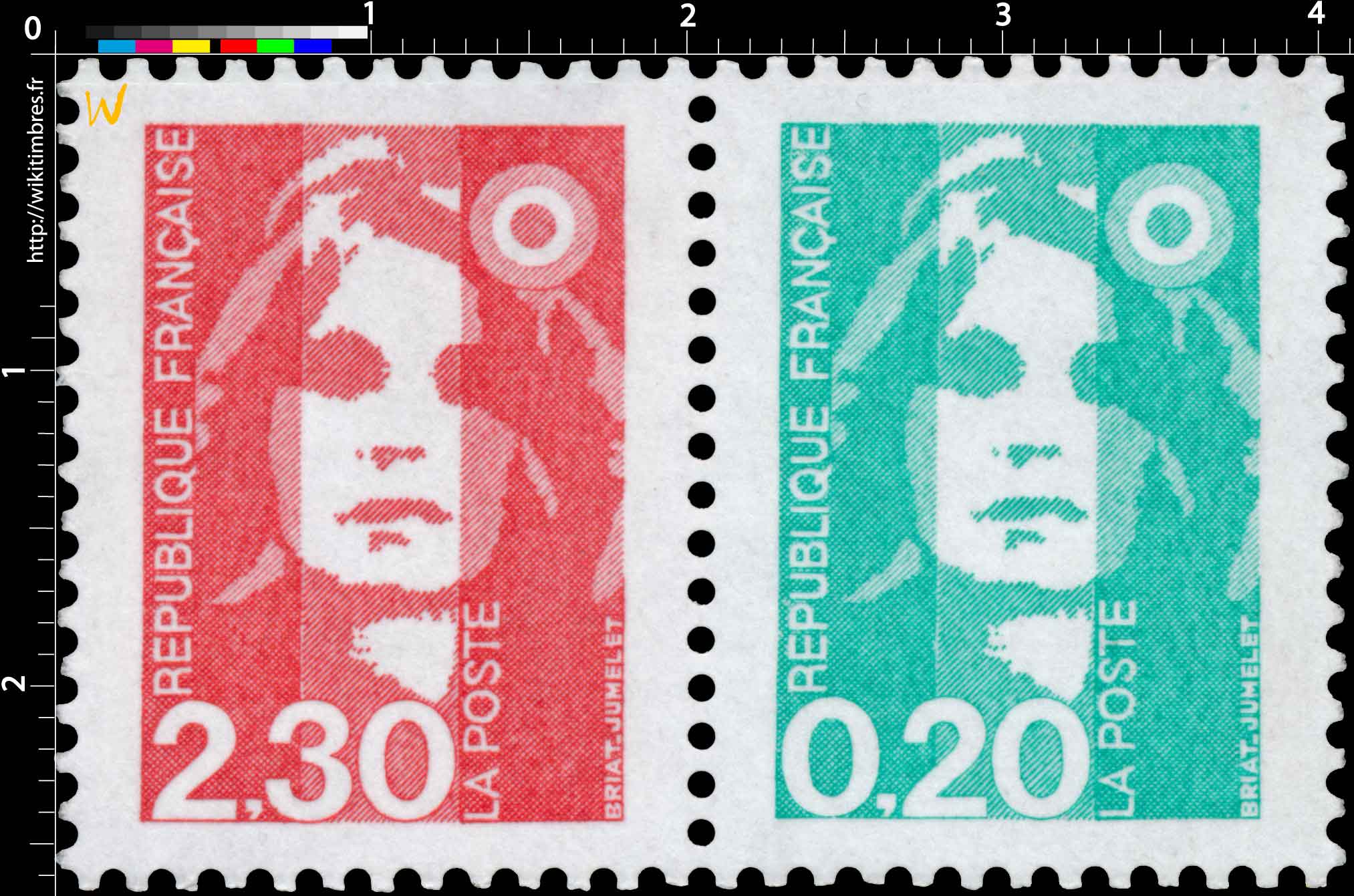 Sans légende particulière - type Marianne de Briat