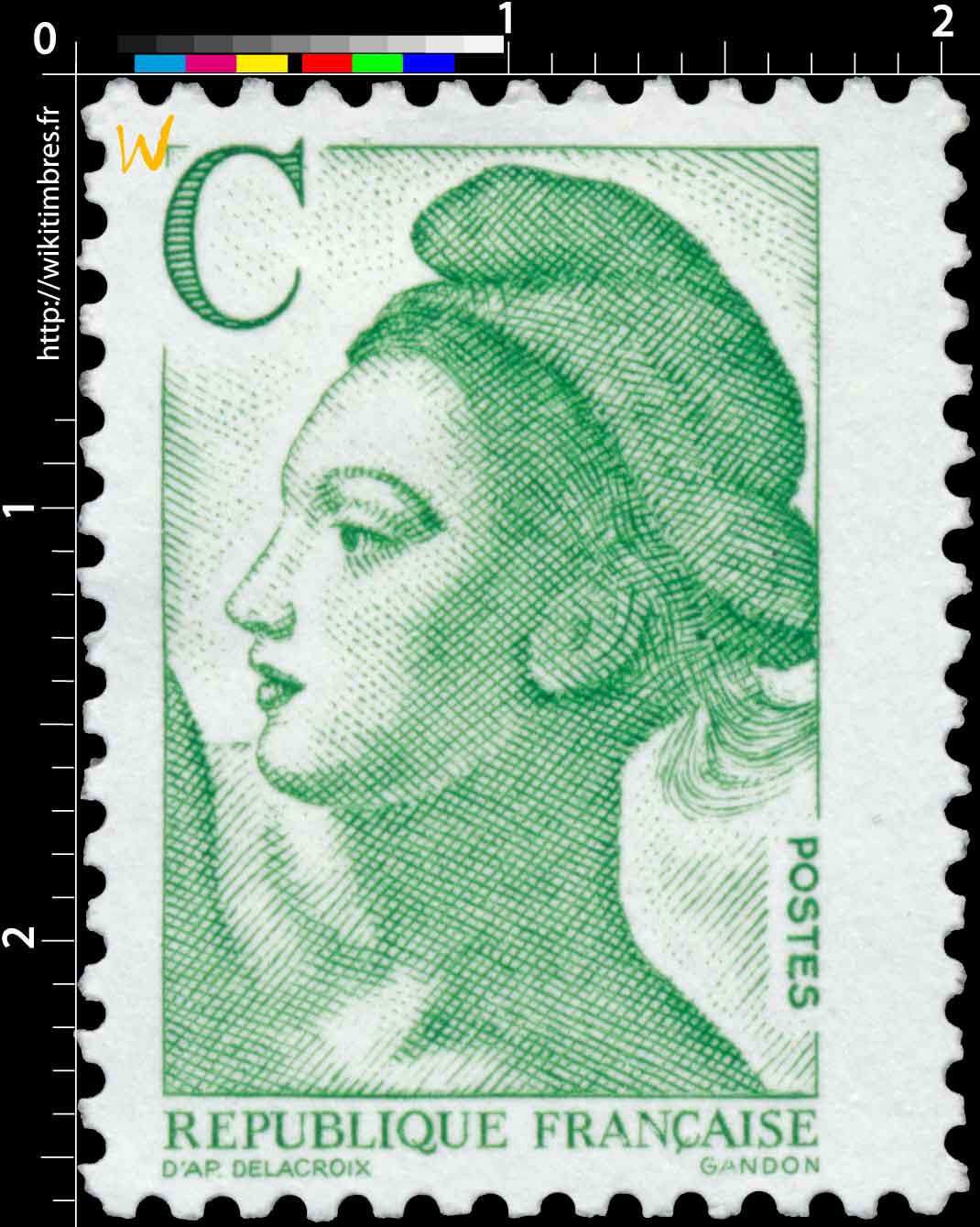 Sans légende particulière - type liberté de Gandon